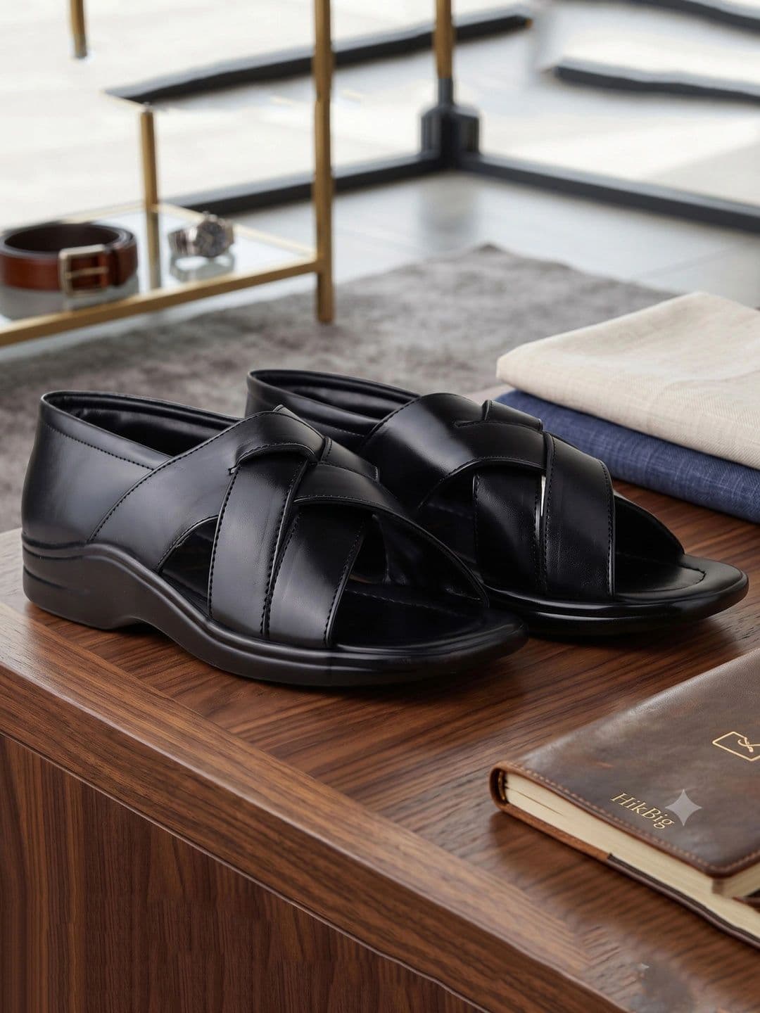 HikBi Men Leather Shoe-Style Sandals - view 1