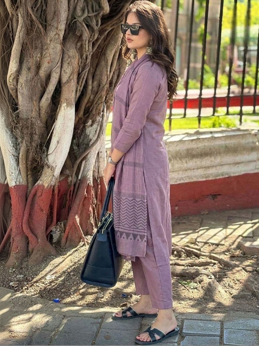 all about you Women Ethnic Motifs Regular Kurta with Trousers & With Dupatta thumbnail 2