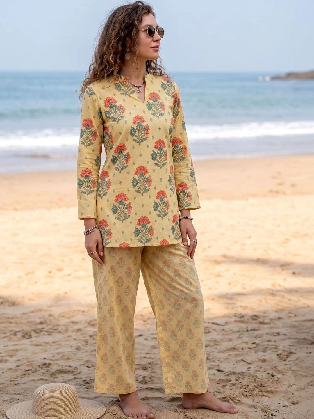 Laasika Floral Printed Tunic with Trousers thumbnail 4