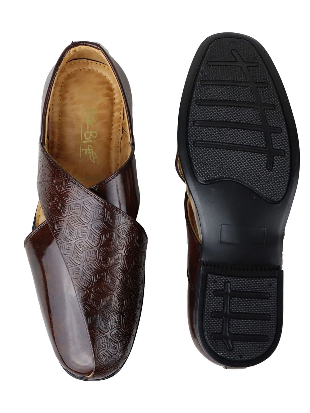 HikBi Men Ethnic Leather Shoe-Style Sandals thumbnail 2