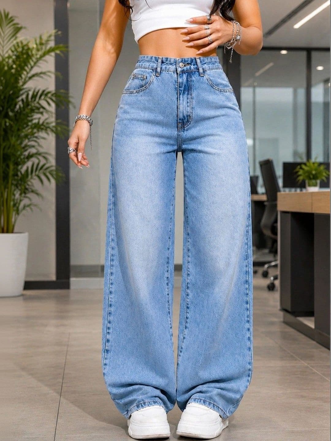 DENIMLOOK Women High-Rise Light Fade Jeans - view 1