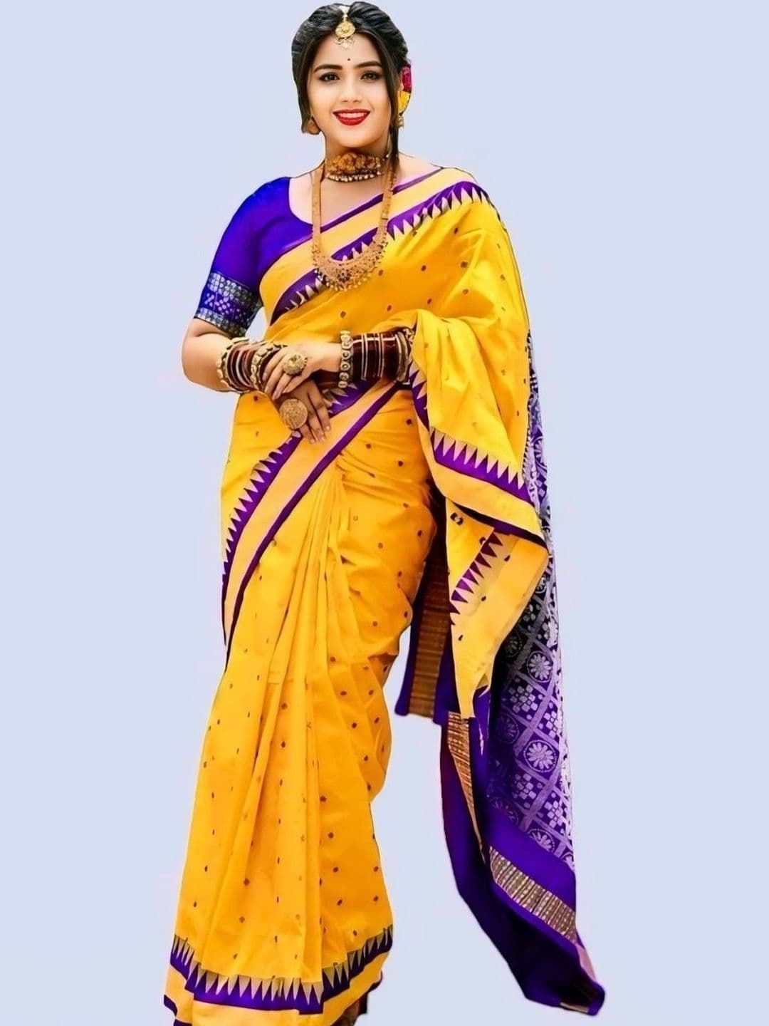 Silk Loomluxe Woven Design Zari Art Silk Sambalpuri Saree thumbnail 2