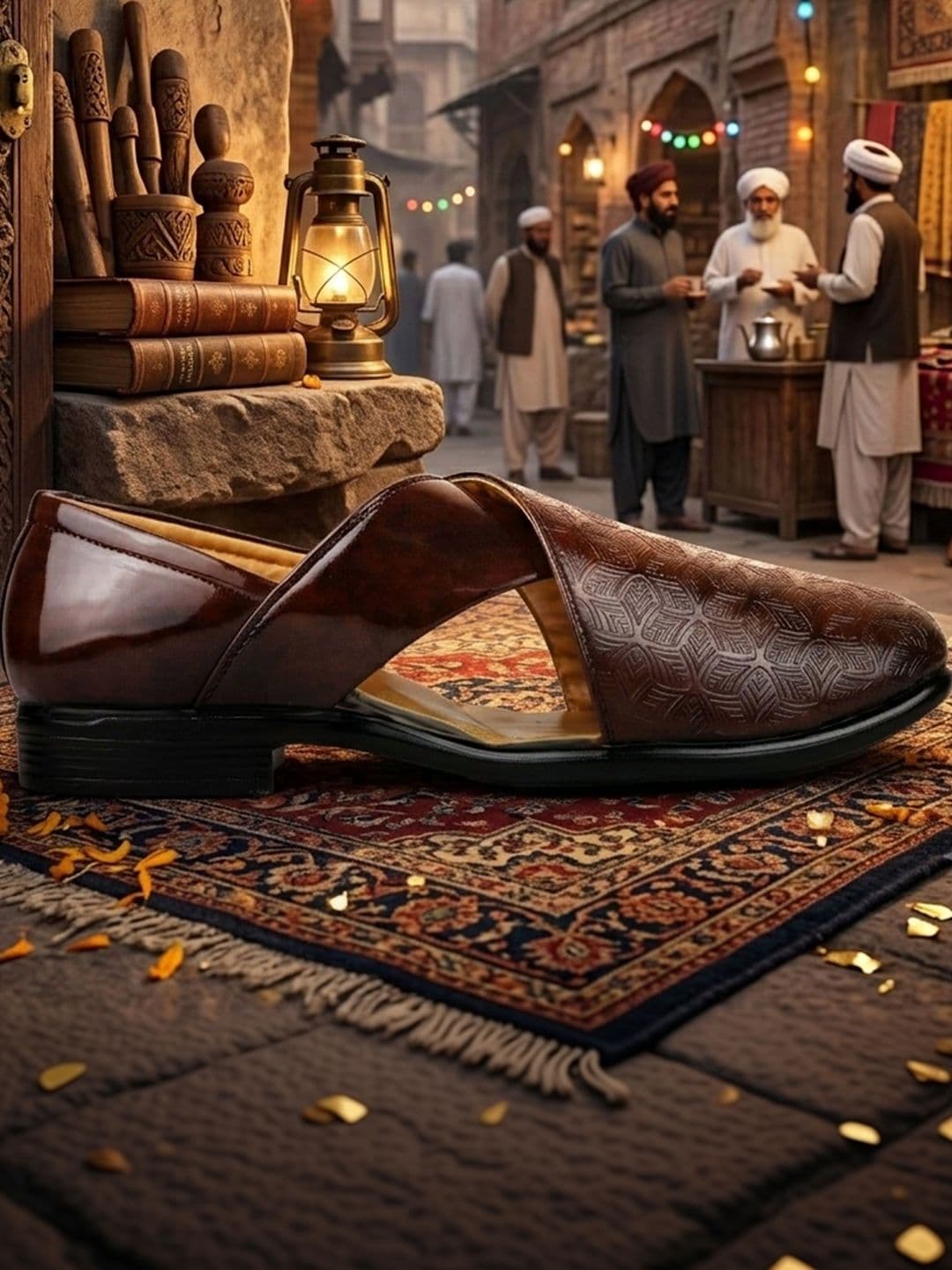 HikBi Men Ethnic Leather Shoe-Style Sandals - view 1