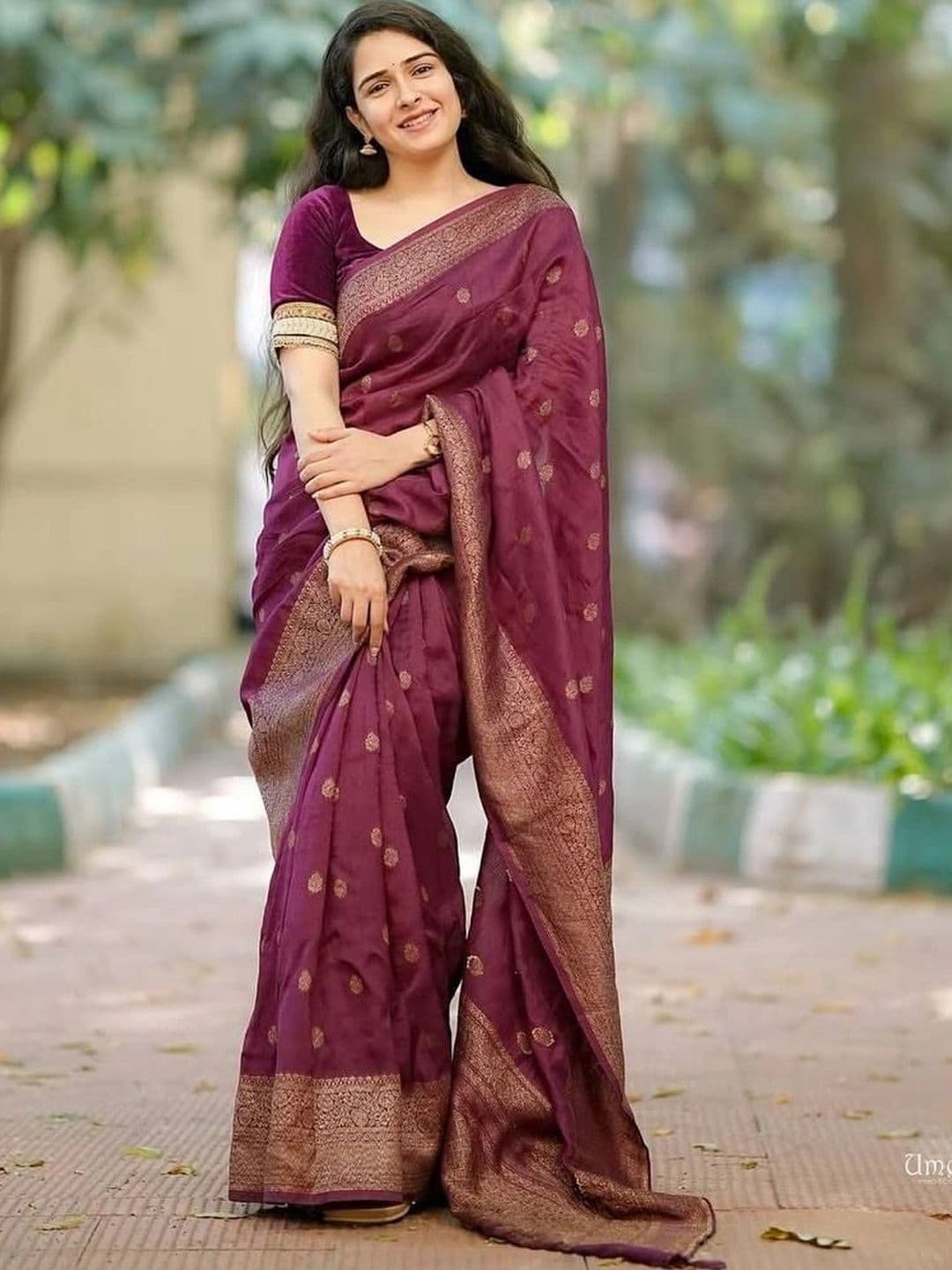 revika Woven Design Zari Art Silk Designer Kanjeevaram Saree - view 1