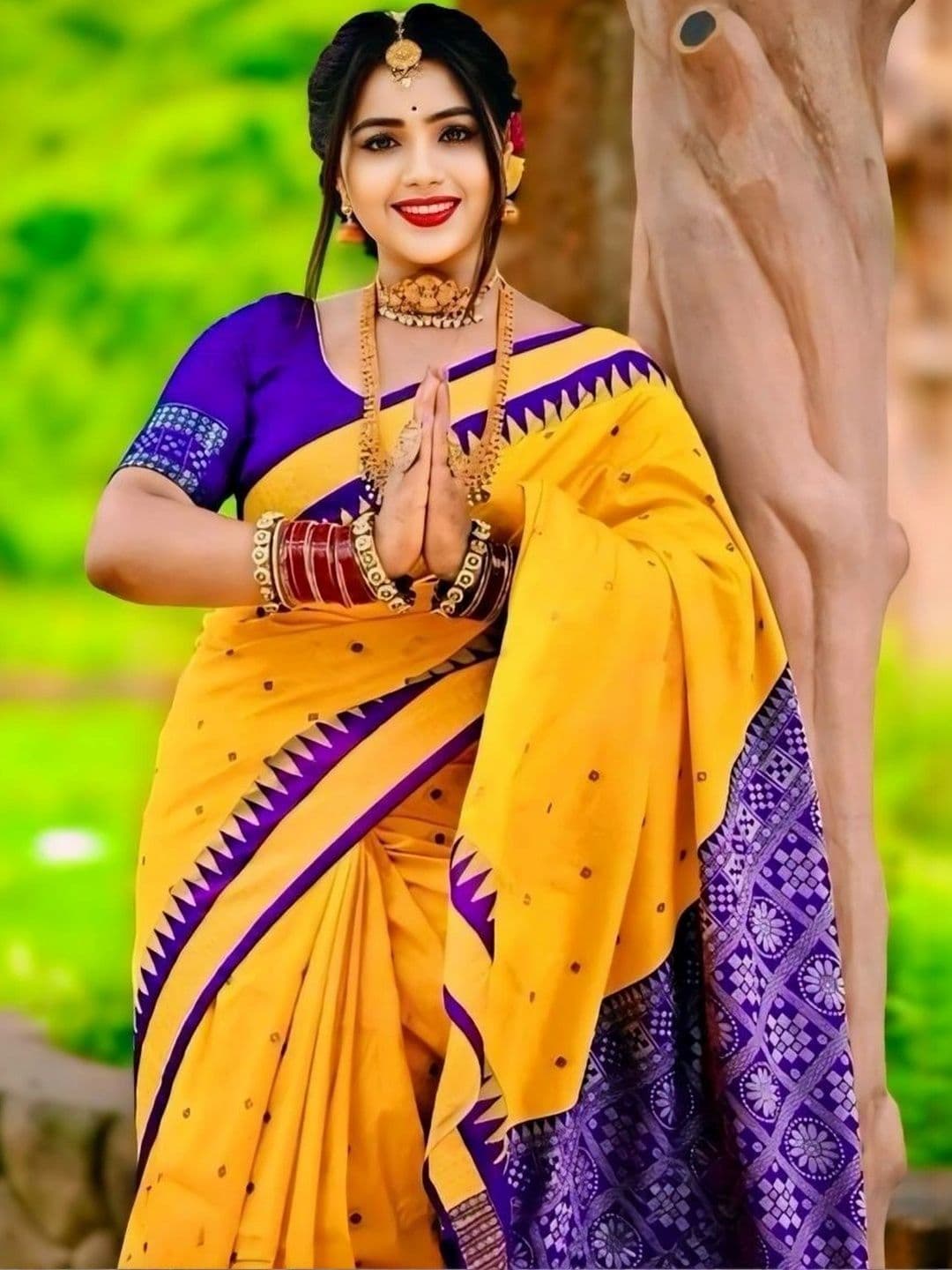 Silk Loomluxe Woven Design Zari Art Silk Sambalpuri Saree thumbnail 3