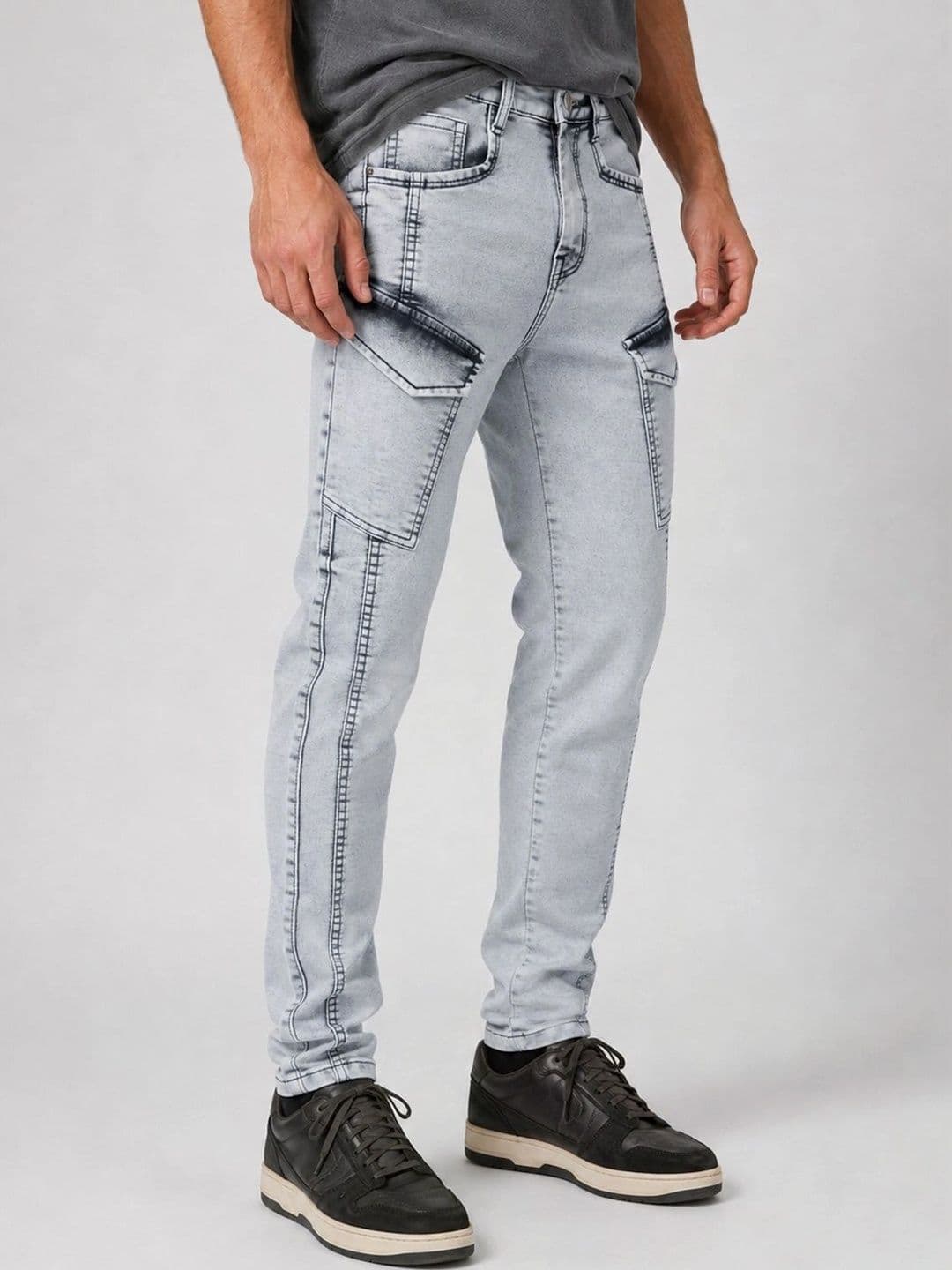 GEX Men Jean Relaxed Fit Mid-Rise Stretchable Jeans thumbnail 3
