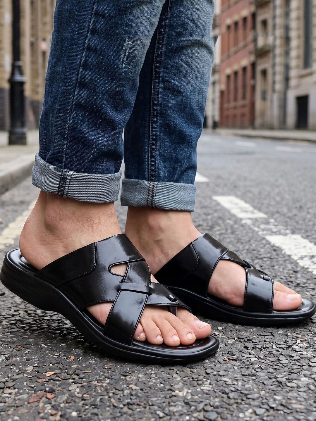 HikBi Men Leather Comfort Sandals thumbnail 3
