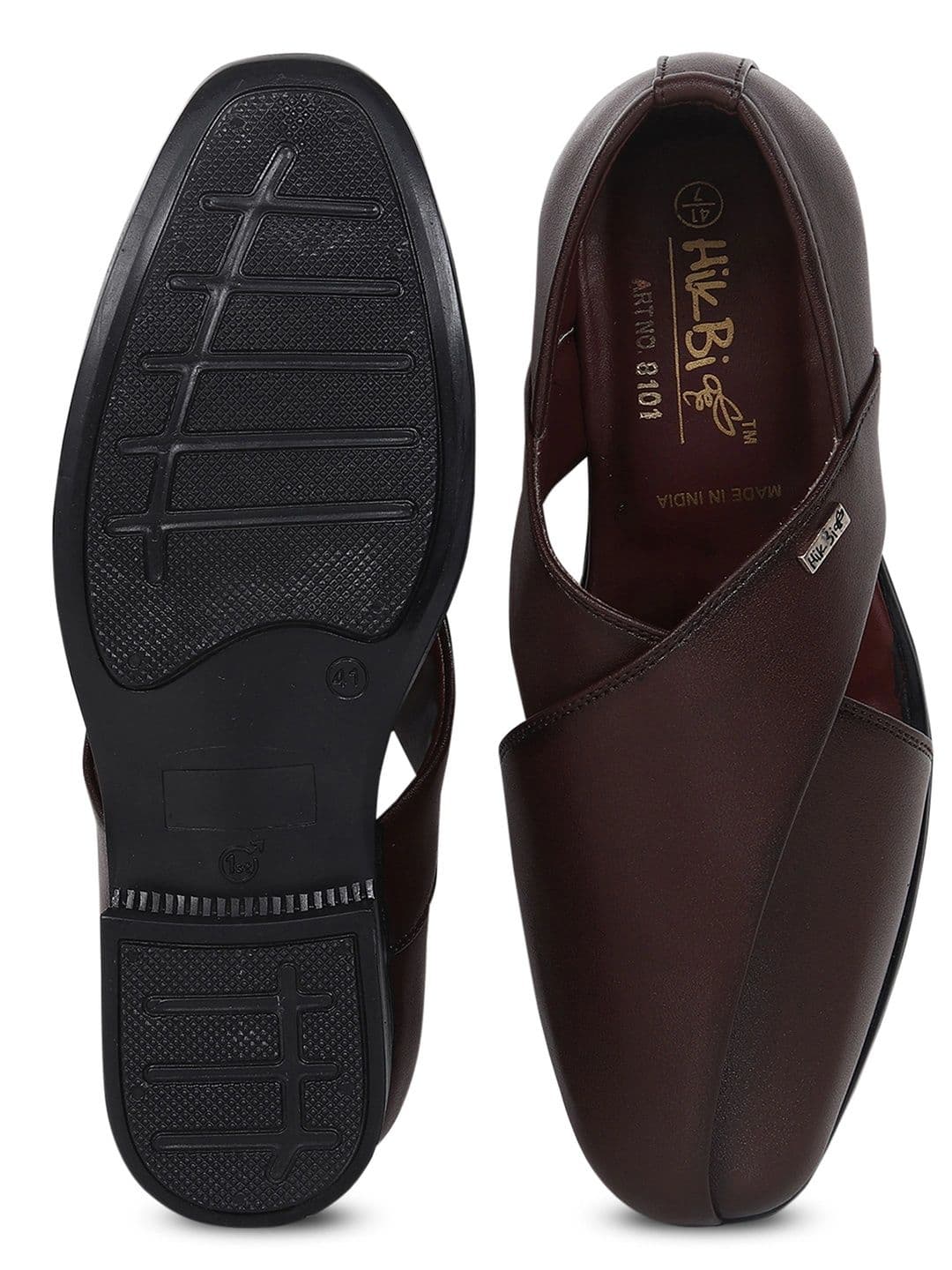 HikBi Men Ethnic Leather Shoe-Style Sandals thumbnail 4