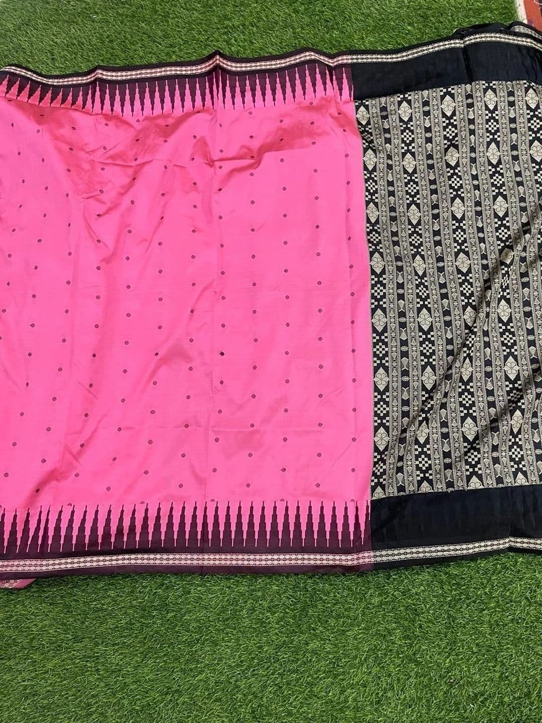 Silk Loomluxe Art Silk Sambalpuri Saree thumbnail 3