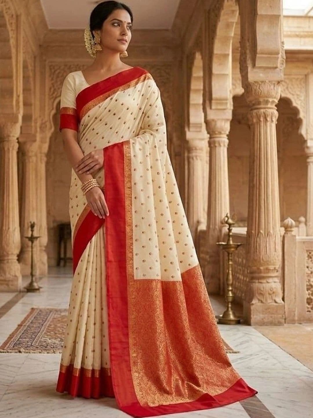 Silk Loomluxe Embroidered Art Silk Saree - view 1