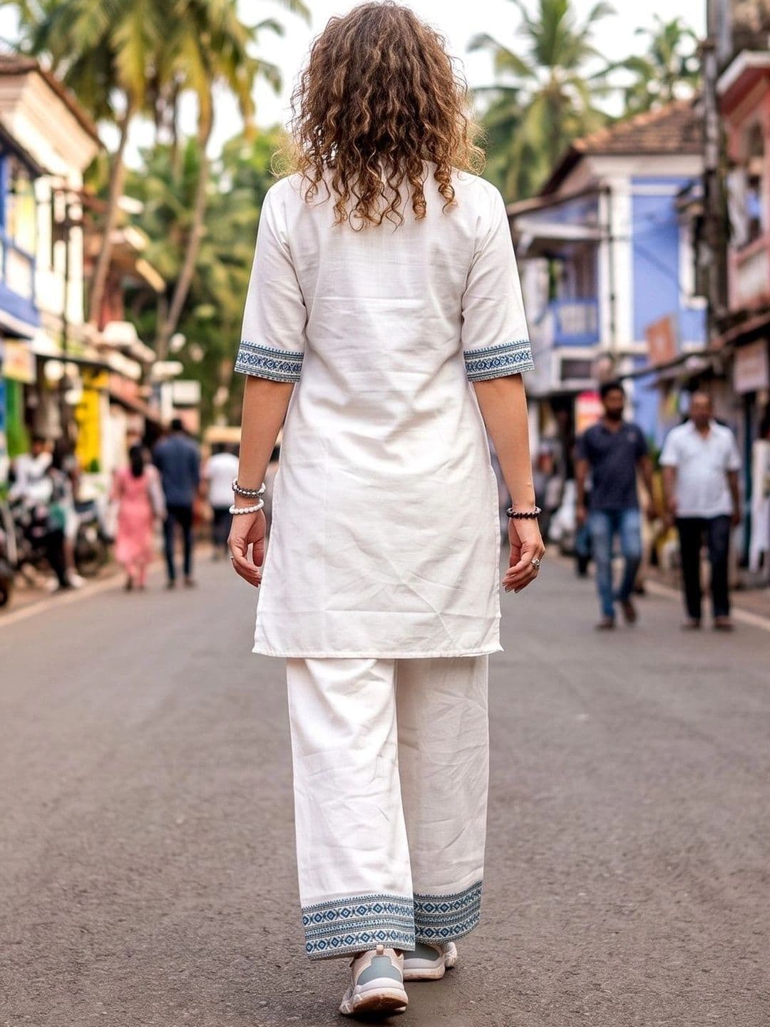 Laasika Embroidered Tunic with Trousers thumbnail 5