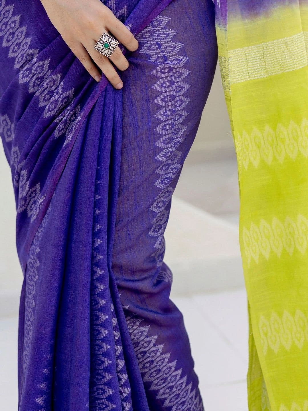 TASHAINA Women  Ethnic Motifs Pure Cotton Handloom Kota Saree thumbnail 3