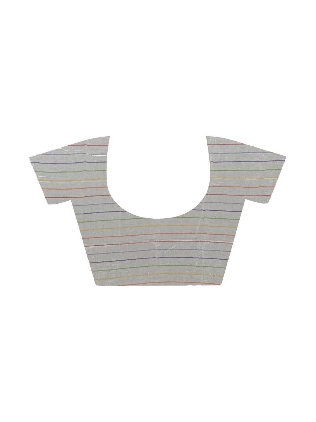 RoyBoni Women Checked Pure Cotton Taant Saree thumbnail 5
