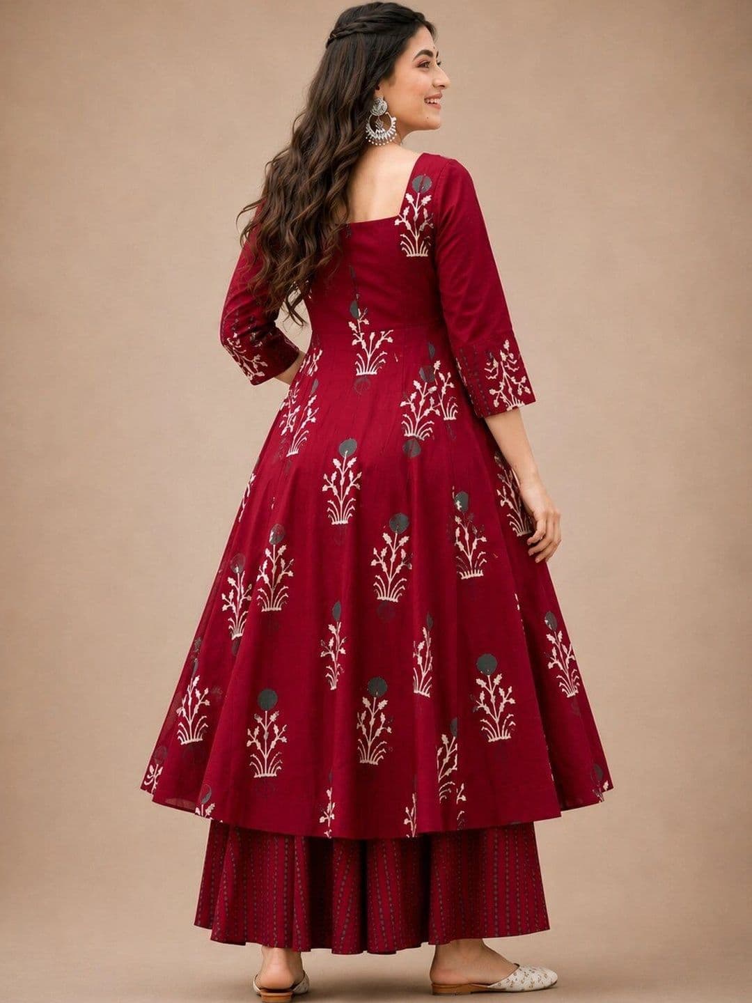 Chhipa Prints Women Ethnic Motifs Printed Regular Kurta with Palazzos & With Dupatta thumbnail 2