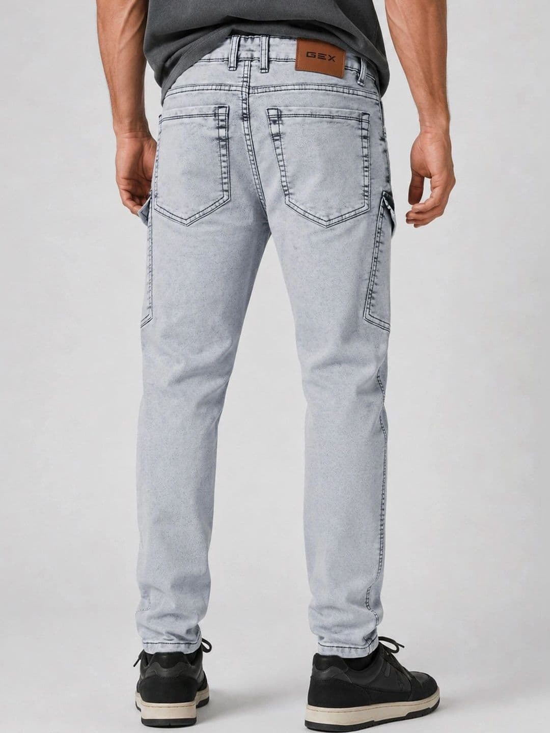 GEX Men Jean Relaxed Fit Mid-Rise Stretchable Jeans thumbnail 5