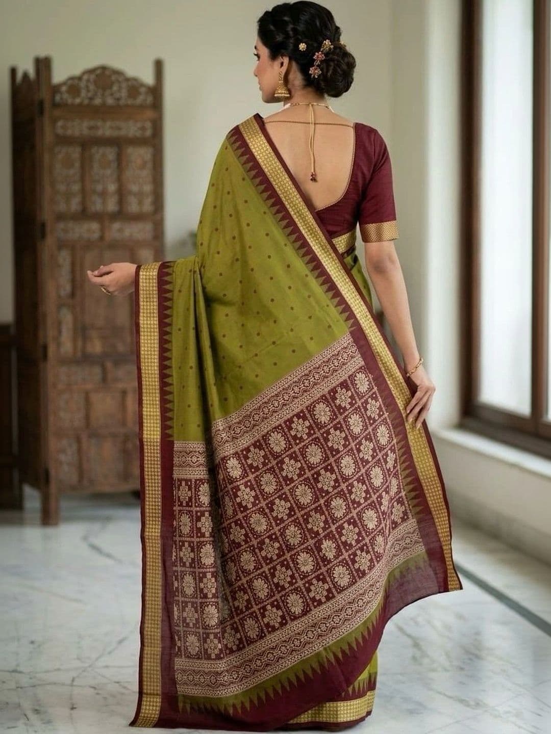 Silk Loomluxe Women Woven Design Zari Art Silk Sambalpuri Saree thumbnail 2