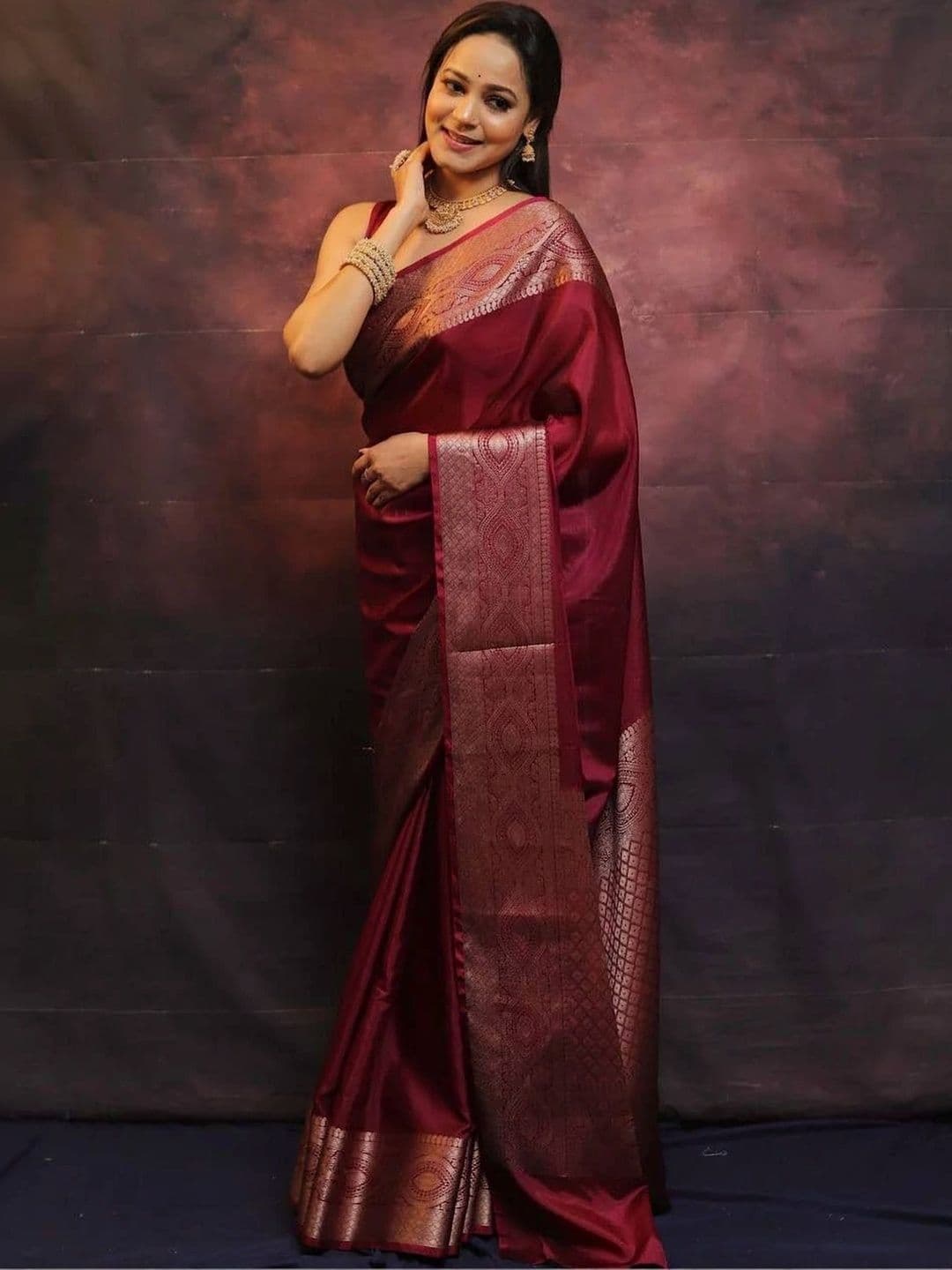 revika Woven Design Zari Art Silk Designer Kanjeevaram Saree - view 1