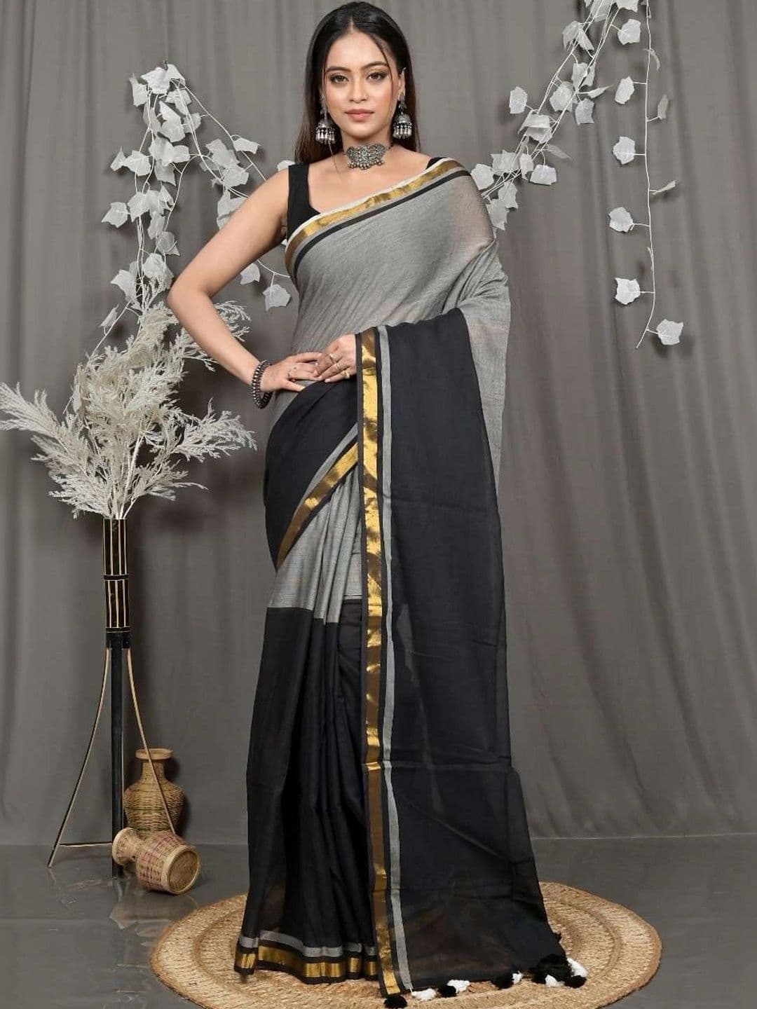 RoyBoni Pure Cotton Taant Saree - view 1