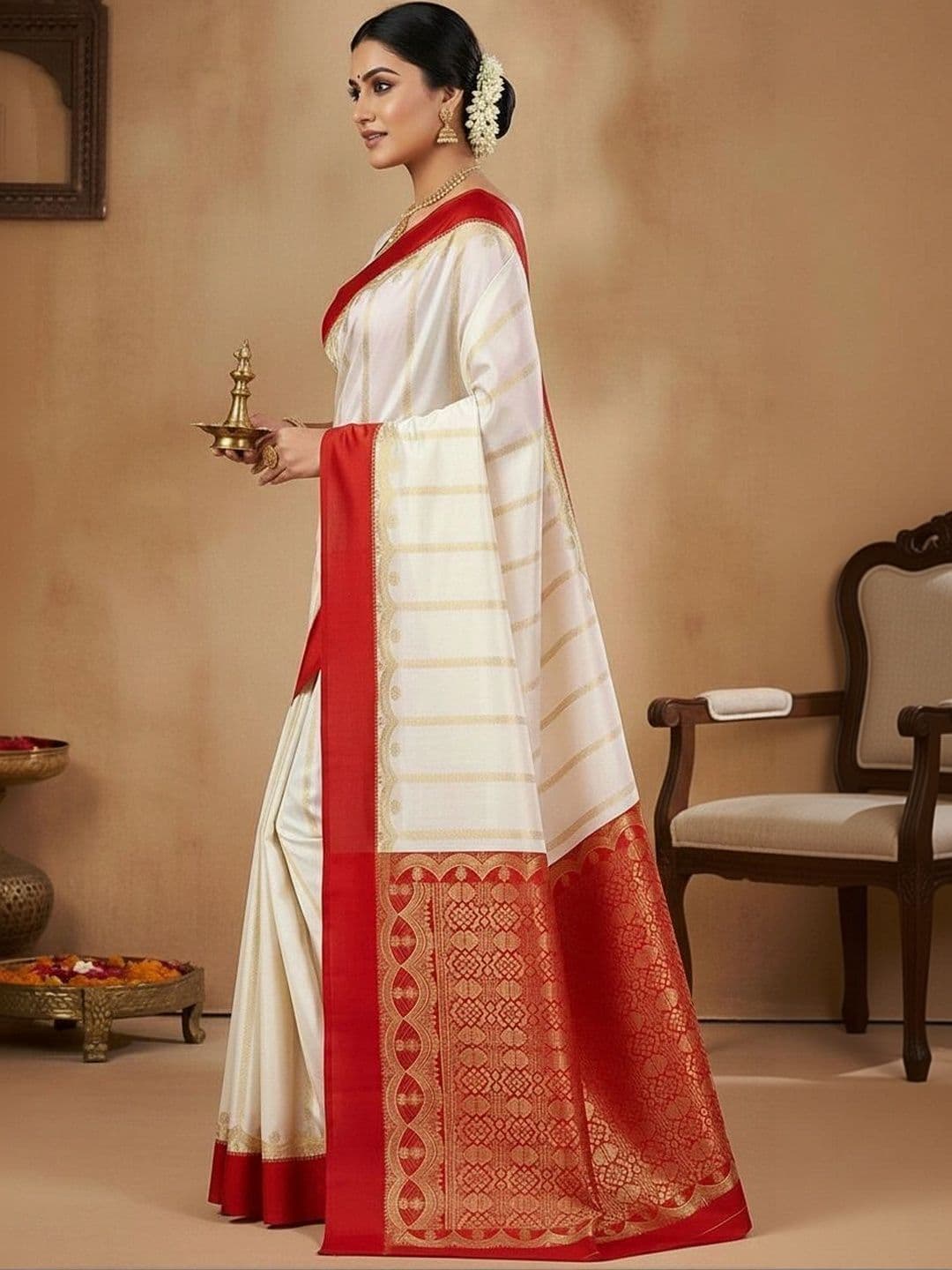 Silk Loomluxe Zari Art Silk Saree thumbnail 3