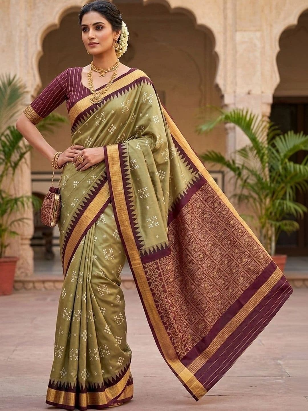 Silk Loomluxe Zari Art Silk Sambalpuri Saree - view 1