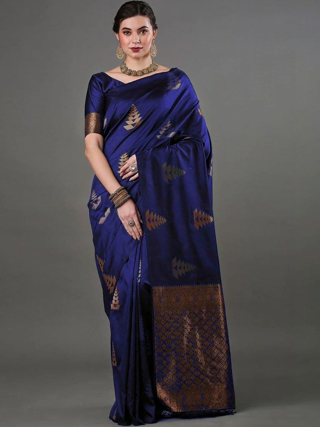 revika Woven Design Zari Art Silk Designer Kanjeevaram Saree - view 1