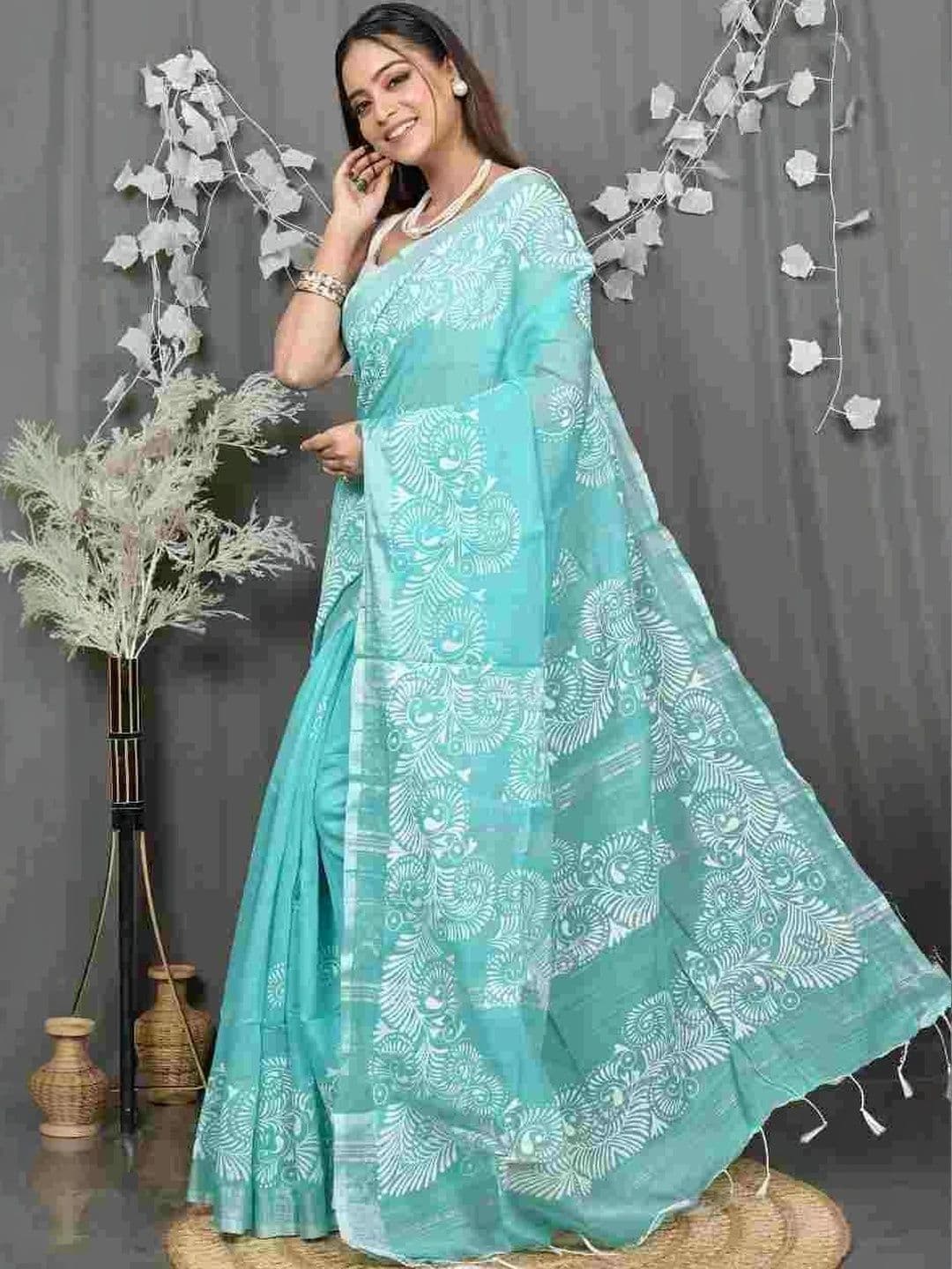 RoyBoni Pure Cotton Taant Saree thumbnail 4