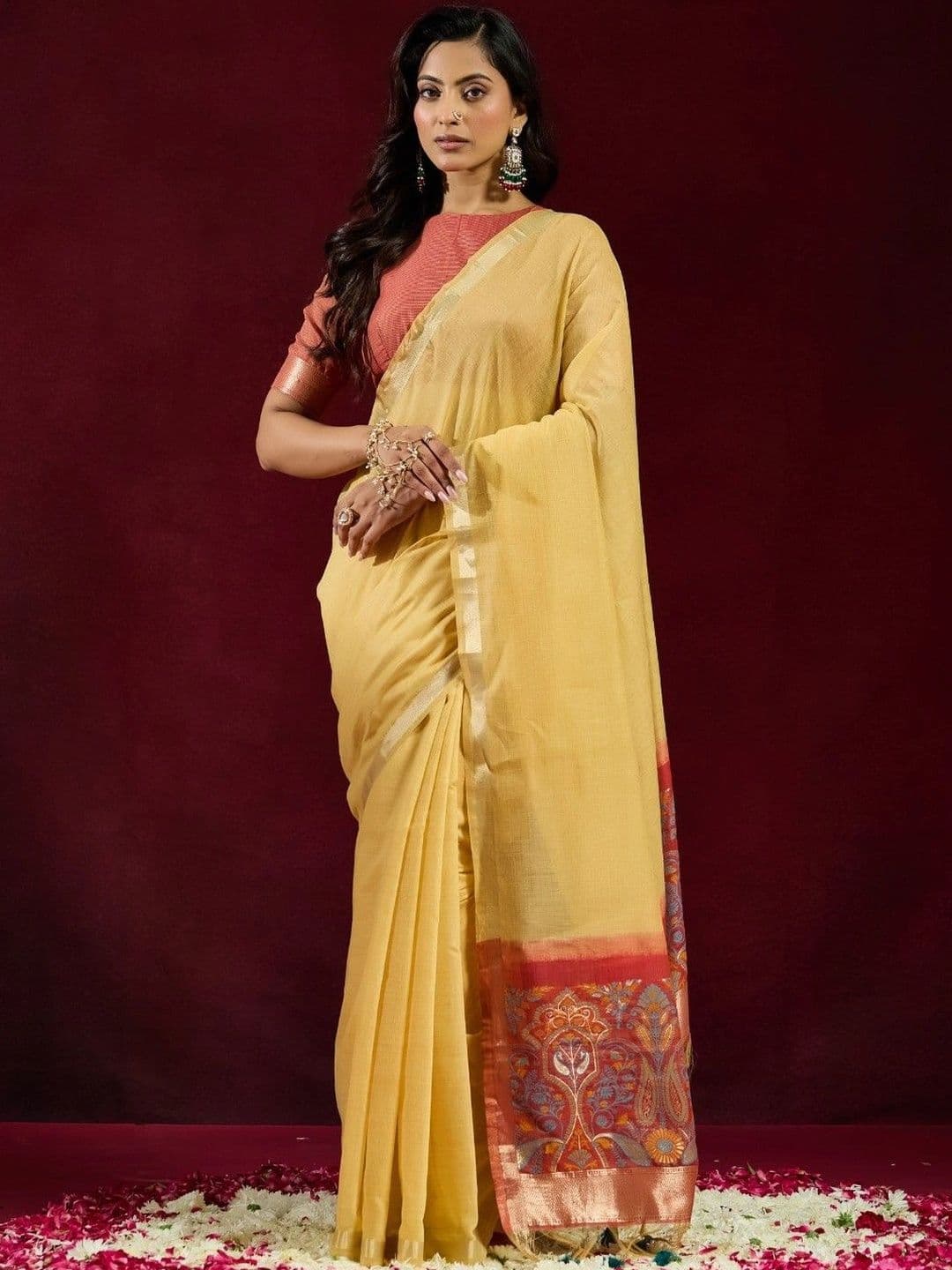 kasee Woven Design Pure Cotton Designer Saree thumbnail 7