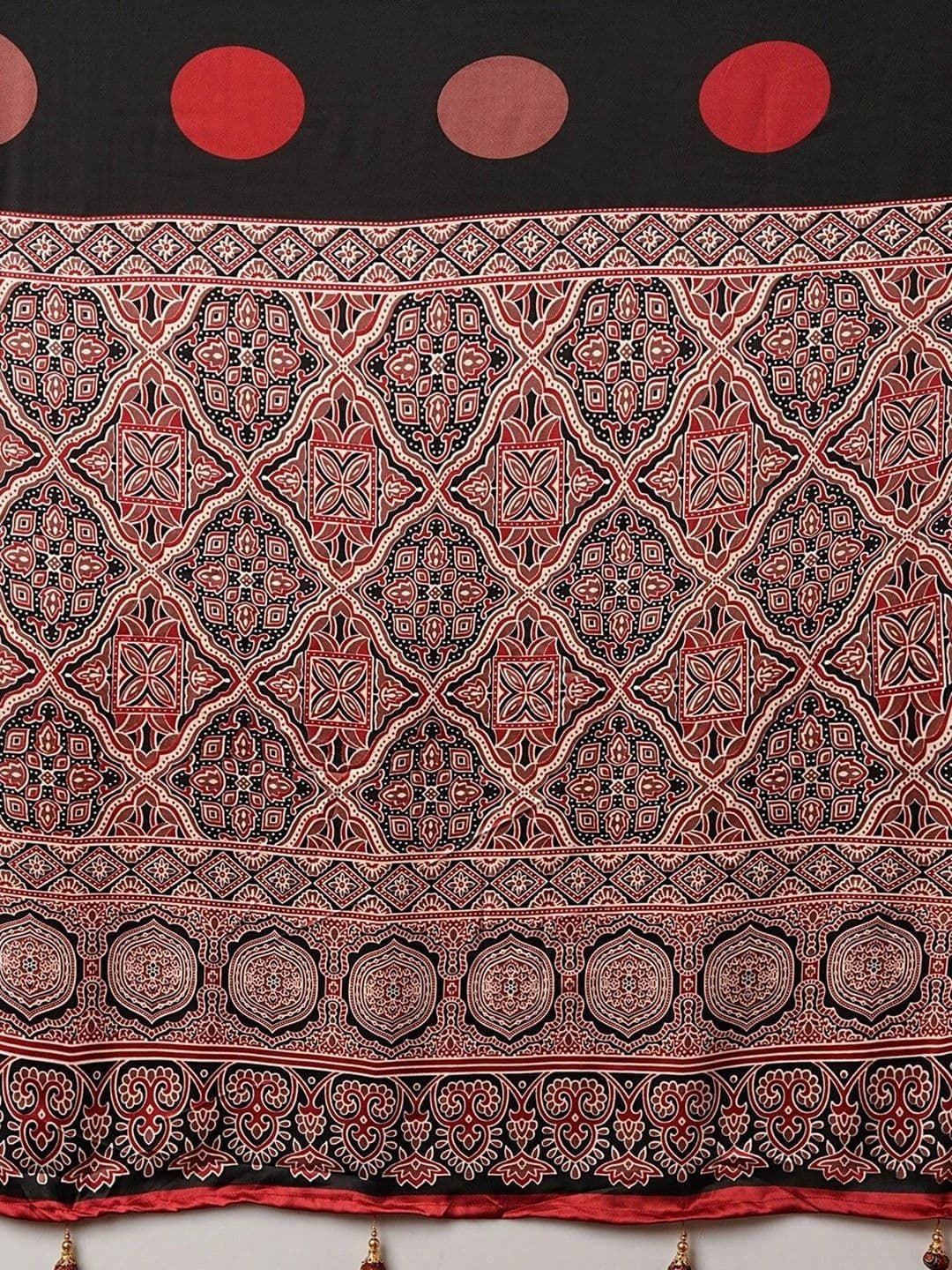 KALINI Woman Floral Mirror Work Silk Blend Heavy Work Mysore Silk Saree thumbnail 6