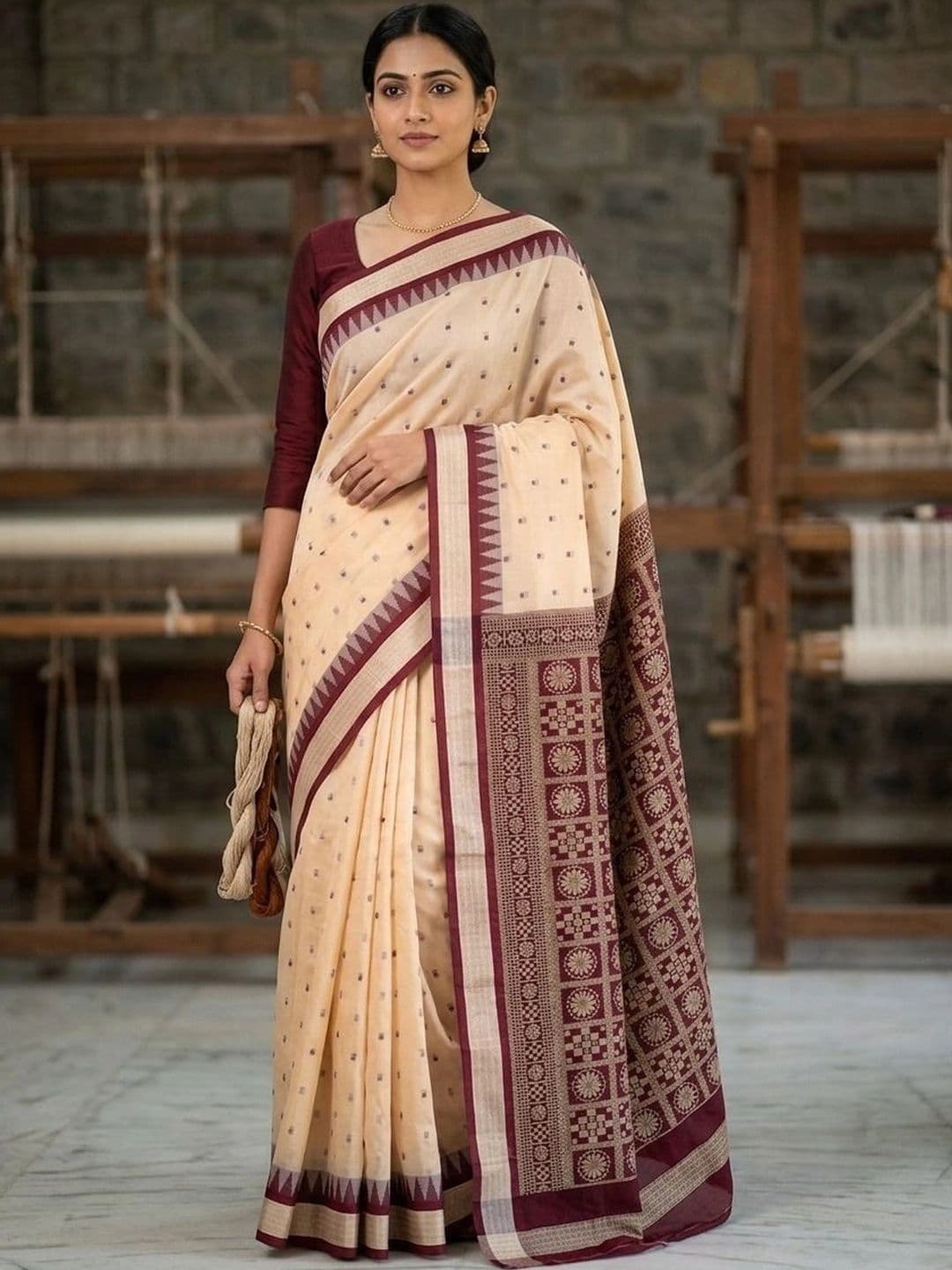 Silk Loomluxe Zari Art Silk Sambalpuri Saree - view 1