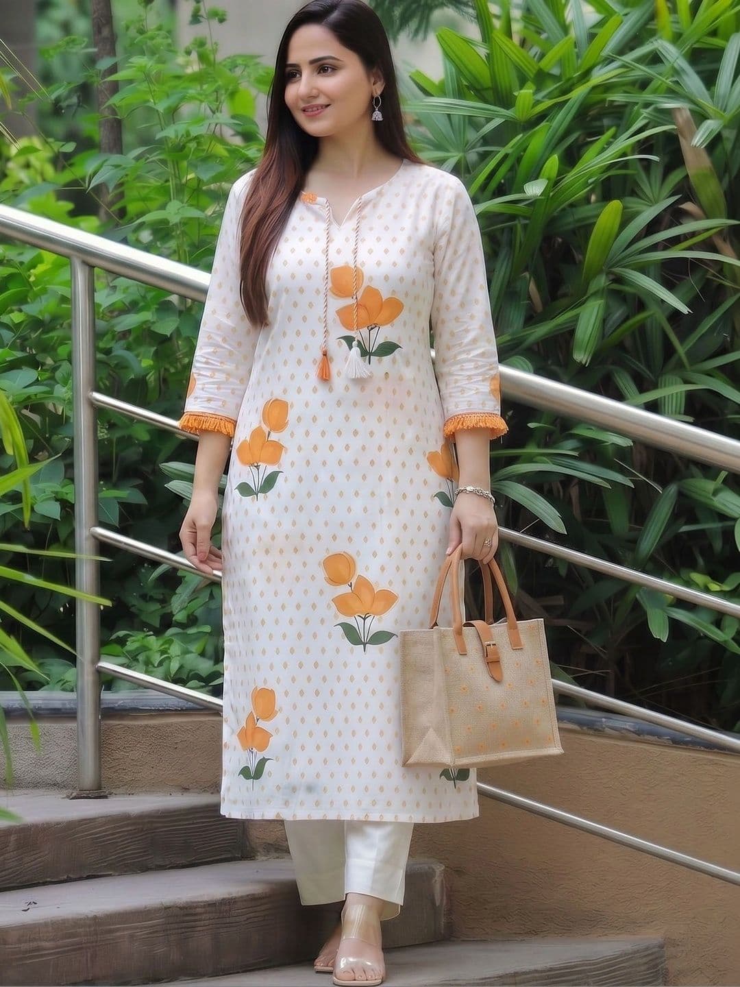 Sa Rasa Women Floral Printed Floral Kurta thumbnail 3