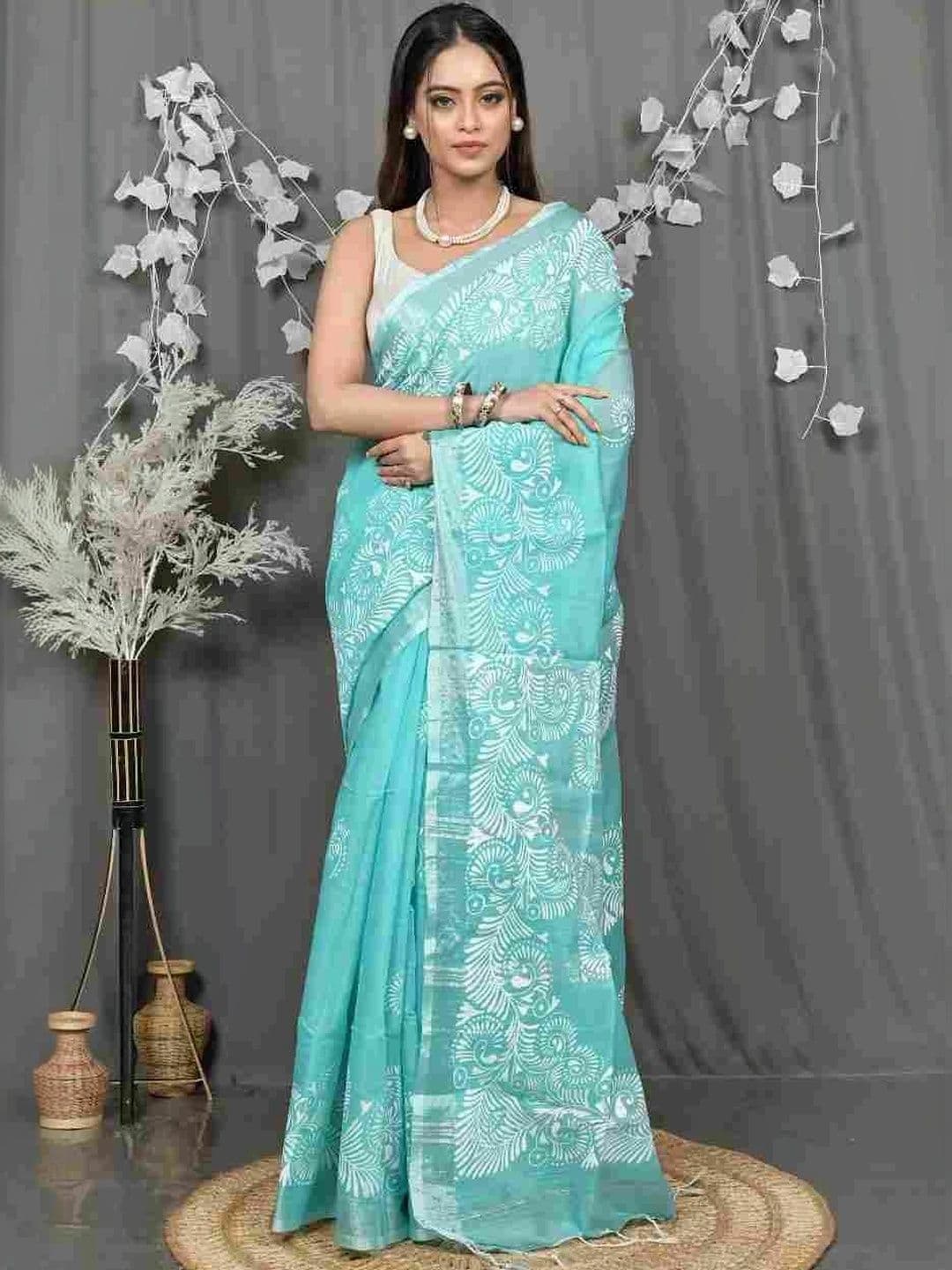 RoyBoni Pure Cotton Taant Saree - view 1