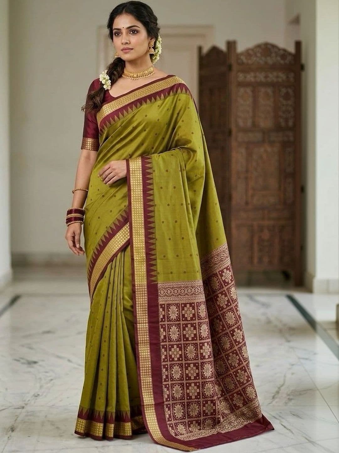 Silk Loomluxe Women Woven Design Zari Art Silk Sambalpuri Saree - view 1