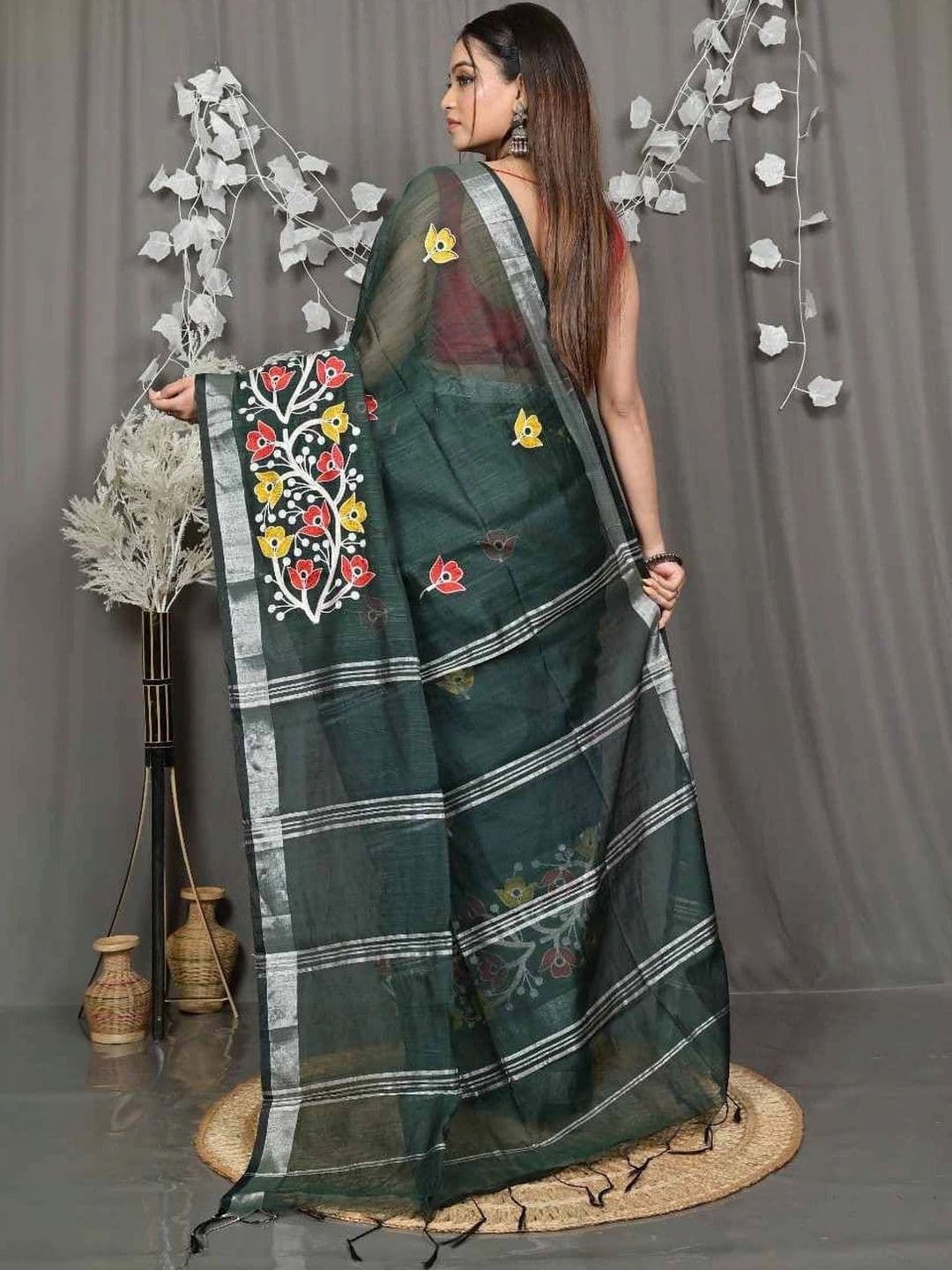 RoyBoni Pure Cotton Taant Saree thumbnail 3