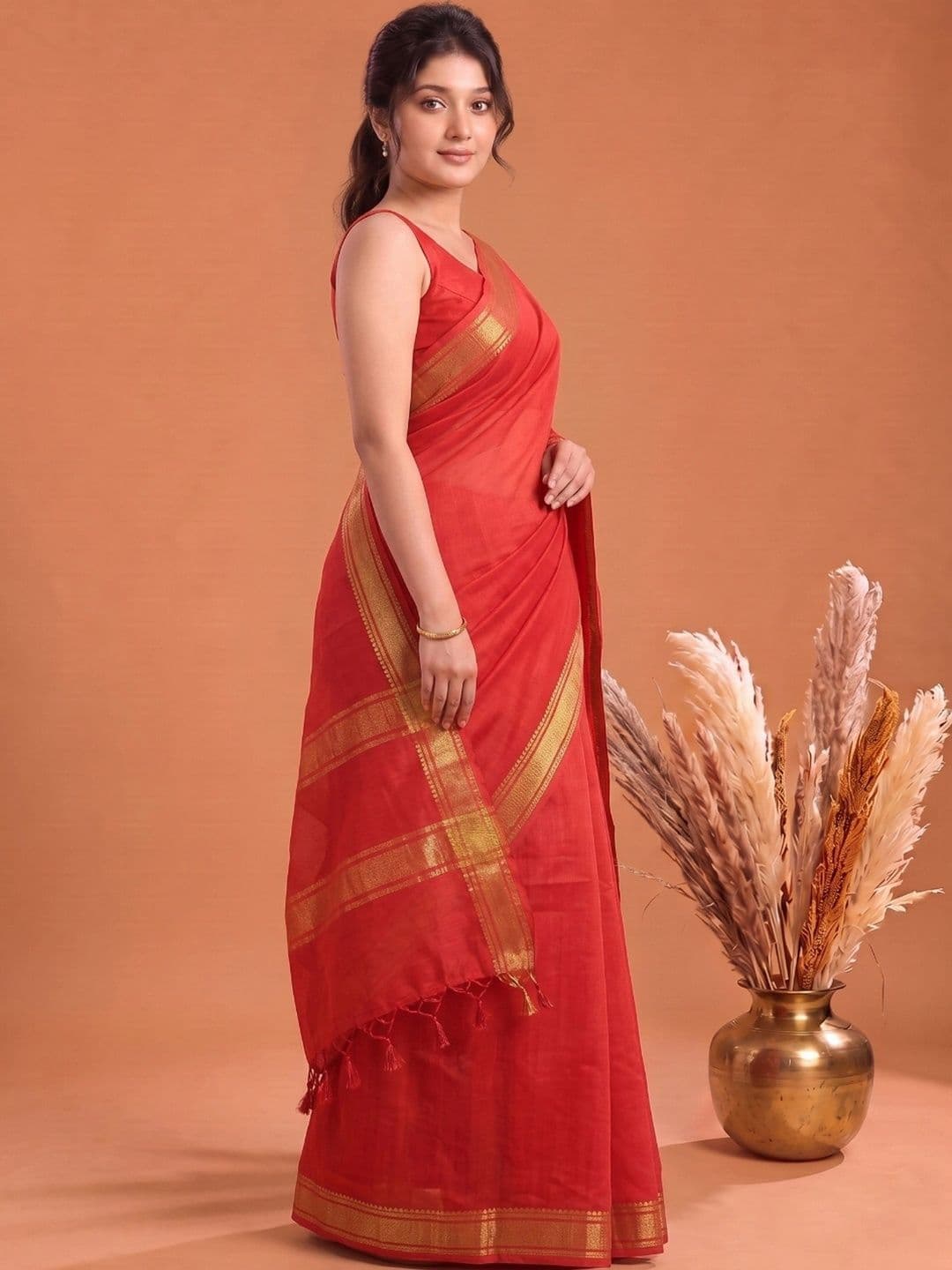 Aparna Zari Pure Cotton Saree thumbnail 4