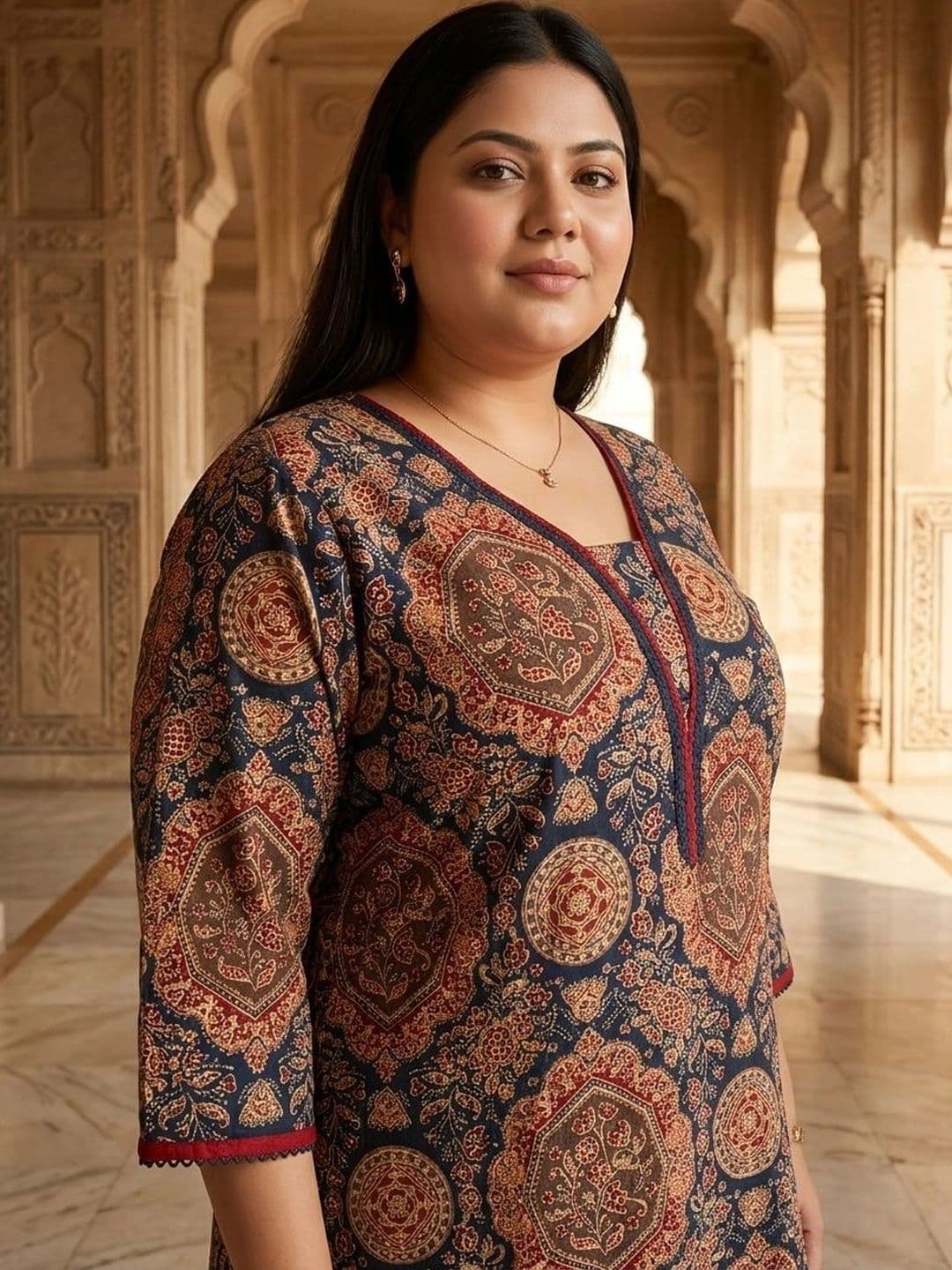 Sztori Women Ethnic Motifs Printed Indie Prints Kurta thumbnail 3