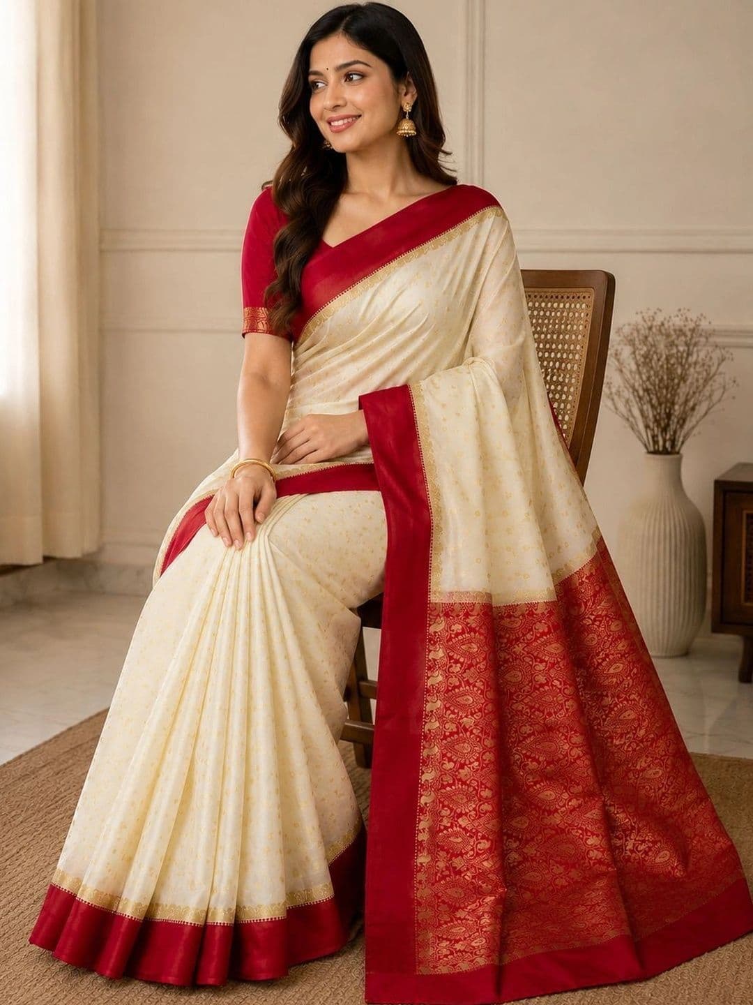 Silk Loomluxe Woven Design Zari Art Silk Saree thumbnail 4