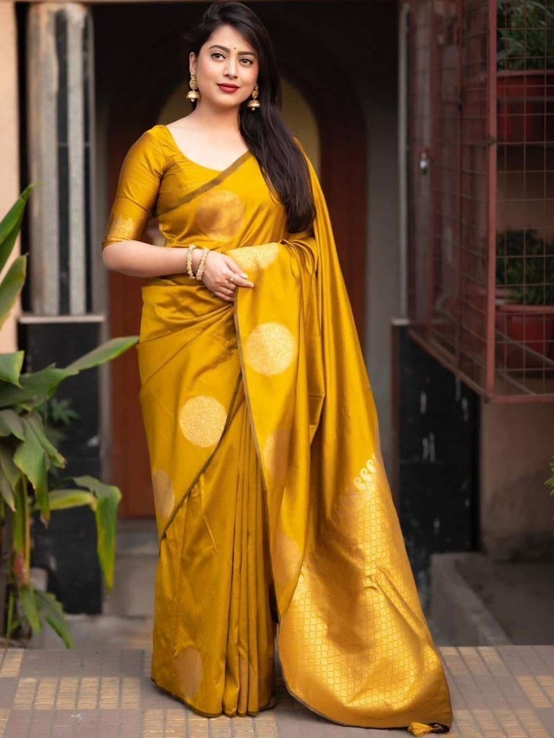 revika Woven Design Zari Art Silk Designer Kanjeevaram Saree - view 1