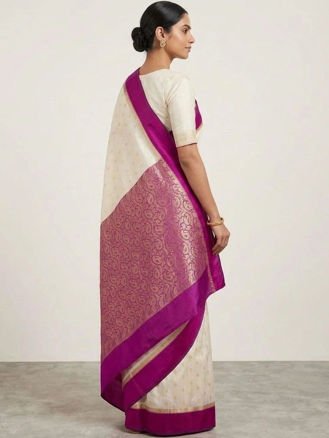 Silk Loomluxe Paisley Zari Art Silk Saree thumbnail 3
