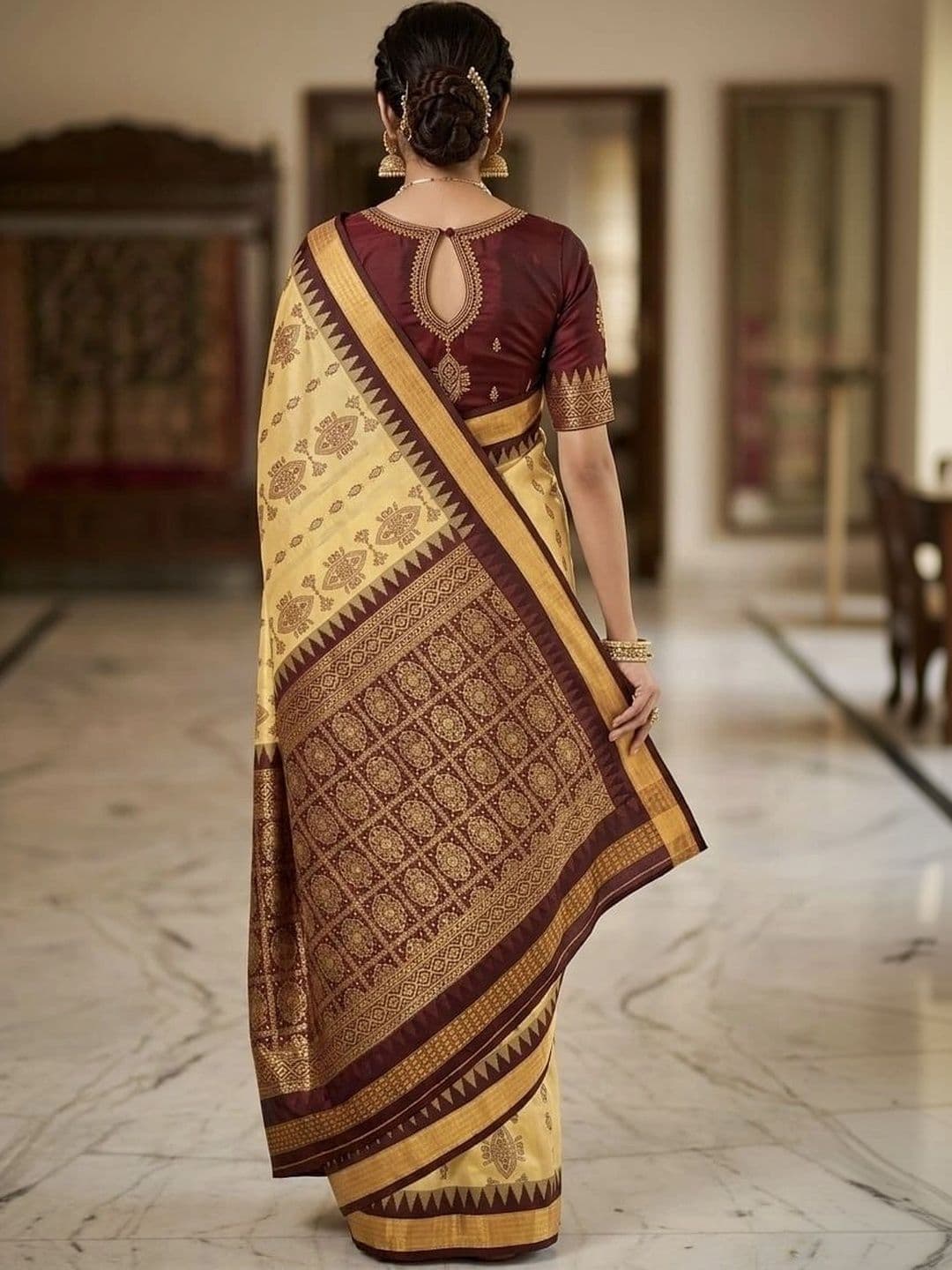 Silk Loomluxe Art Silk Sambalpuri Saree thumbnail 2