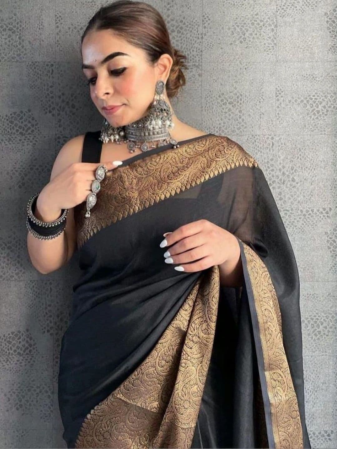 revika Woven Design Zari Art Silk Designer Kanjeevaram Saree - view 1