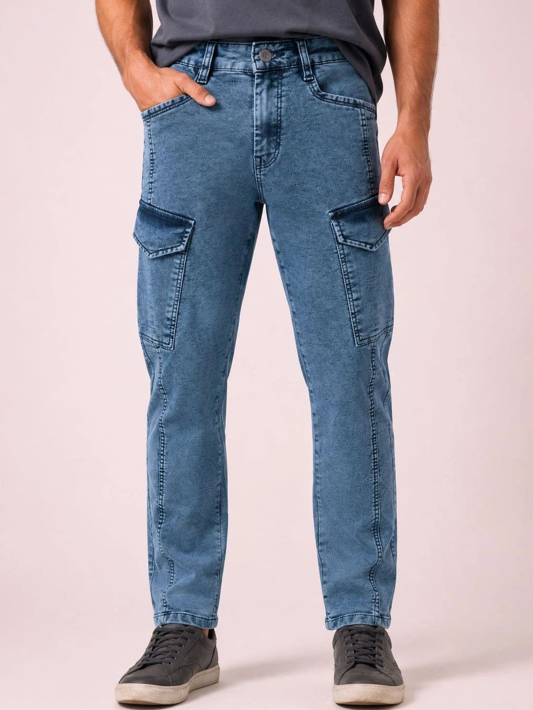 GEX Men Jean Relaxed Fit Mid-Rise Stretchable Jeans - view 1