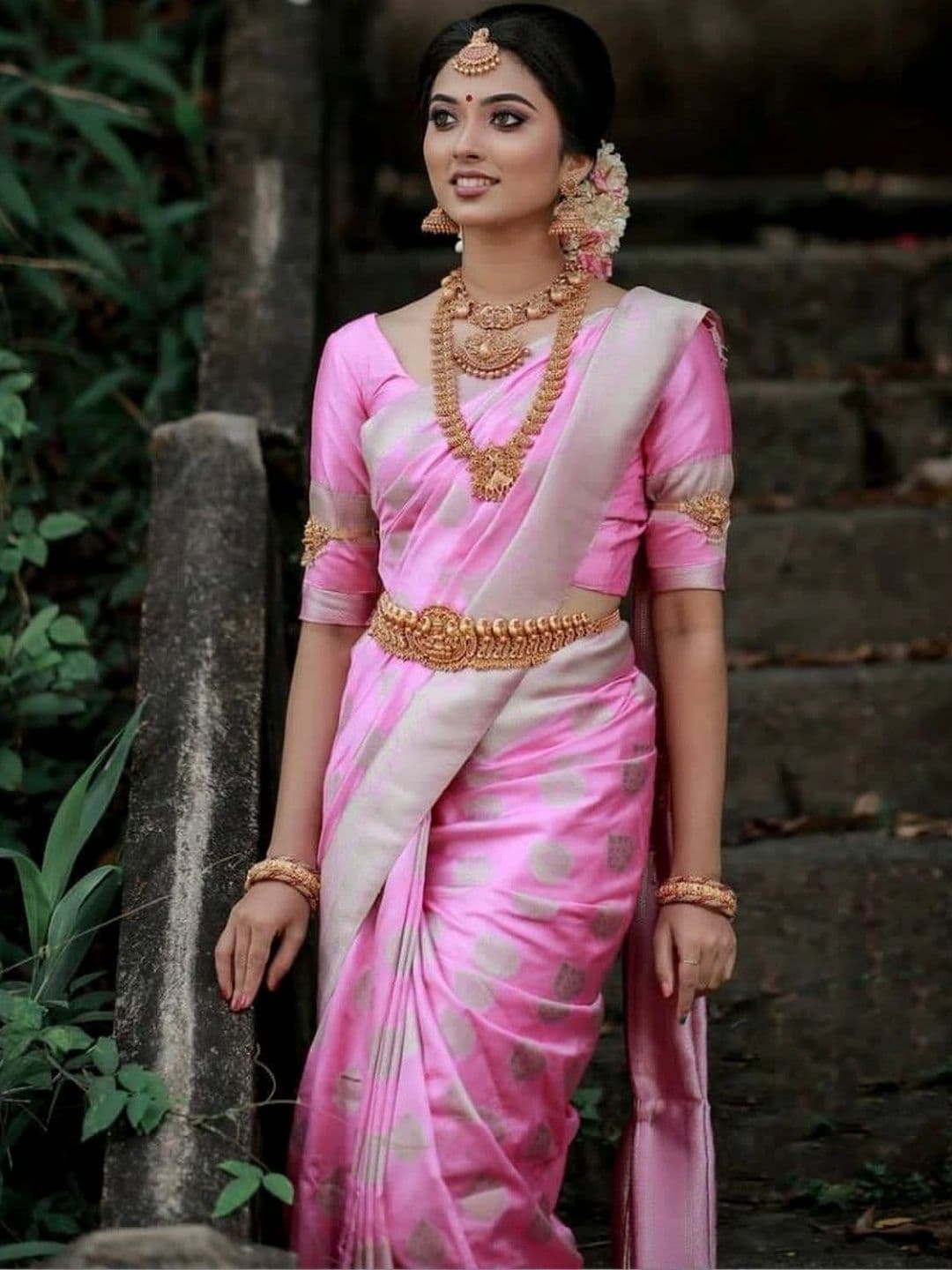 revika Woven Design Zari Art Silk Designer Kanjeevaram Saree thumbnail 6