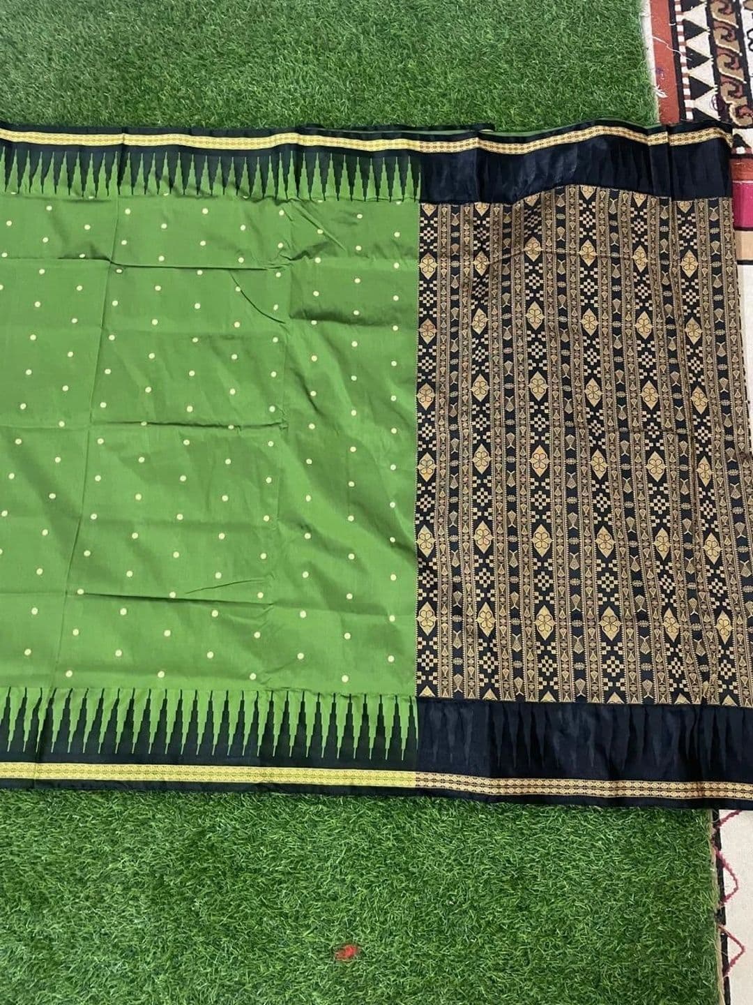 Silk Loomluxe Zari Art Silk Sambalpuri Saree thumbnail 3