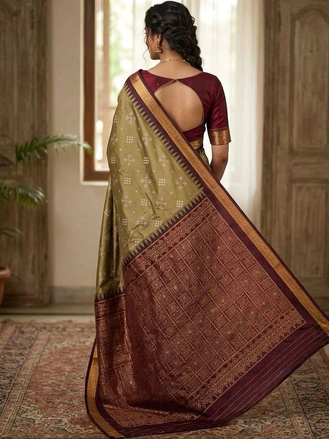 Silk Loomluxe Art Silk Sambalpuri Saree thumbnail 3
