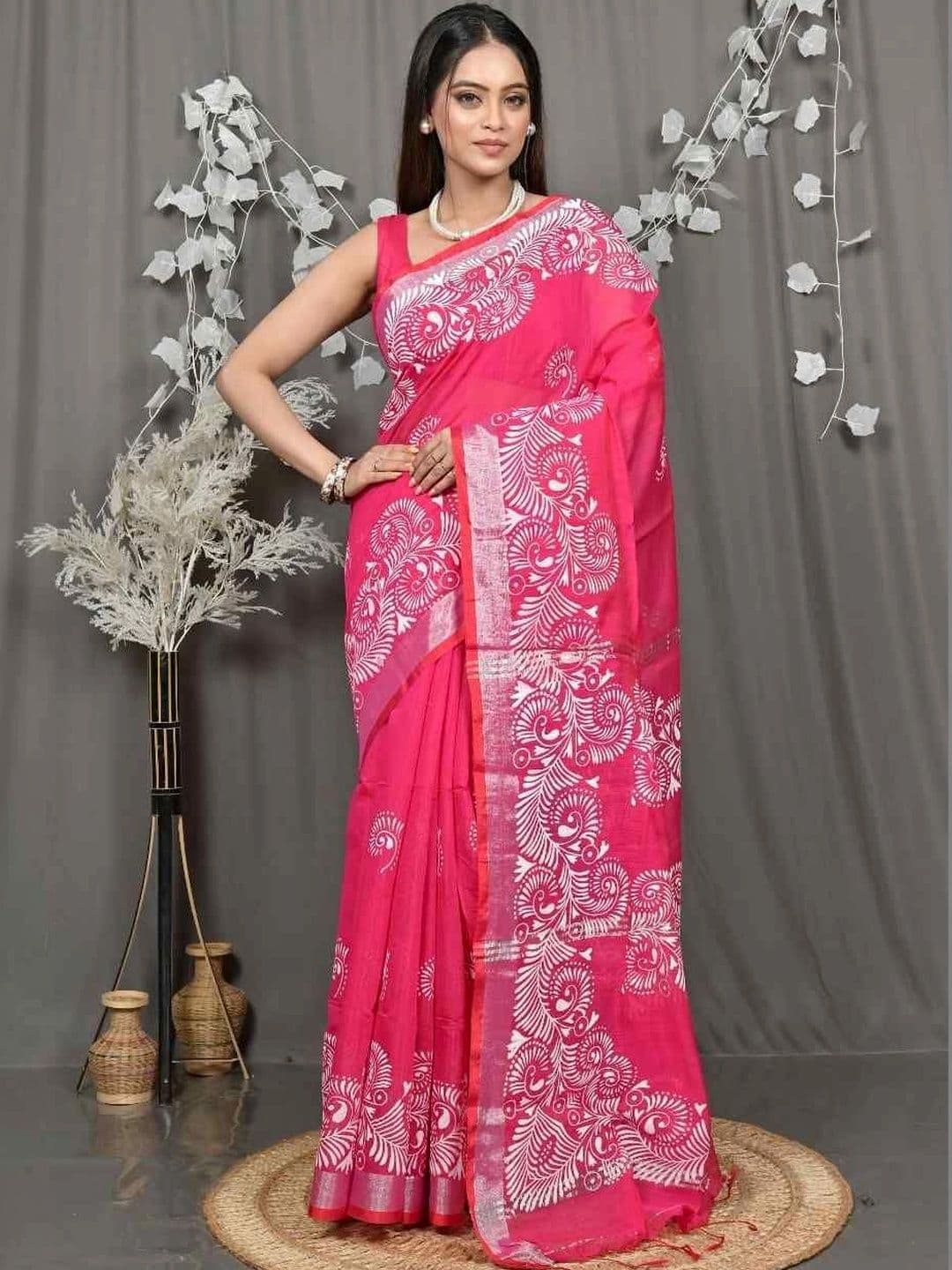 RoyBoni Women Pure Cotton Pure Cotton Taant Saree - view 1