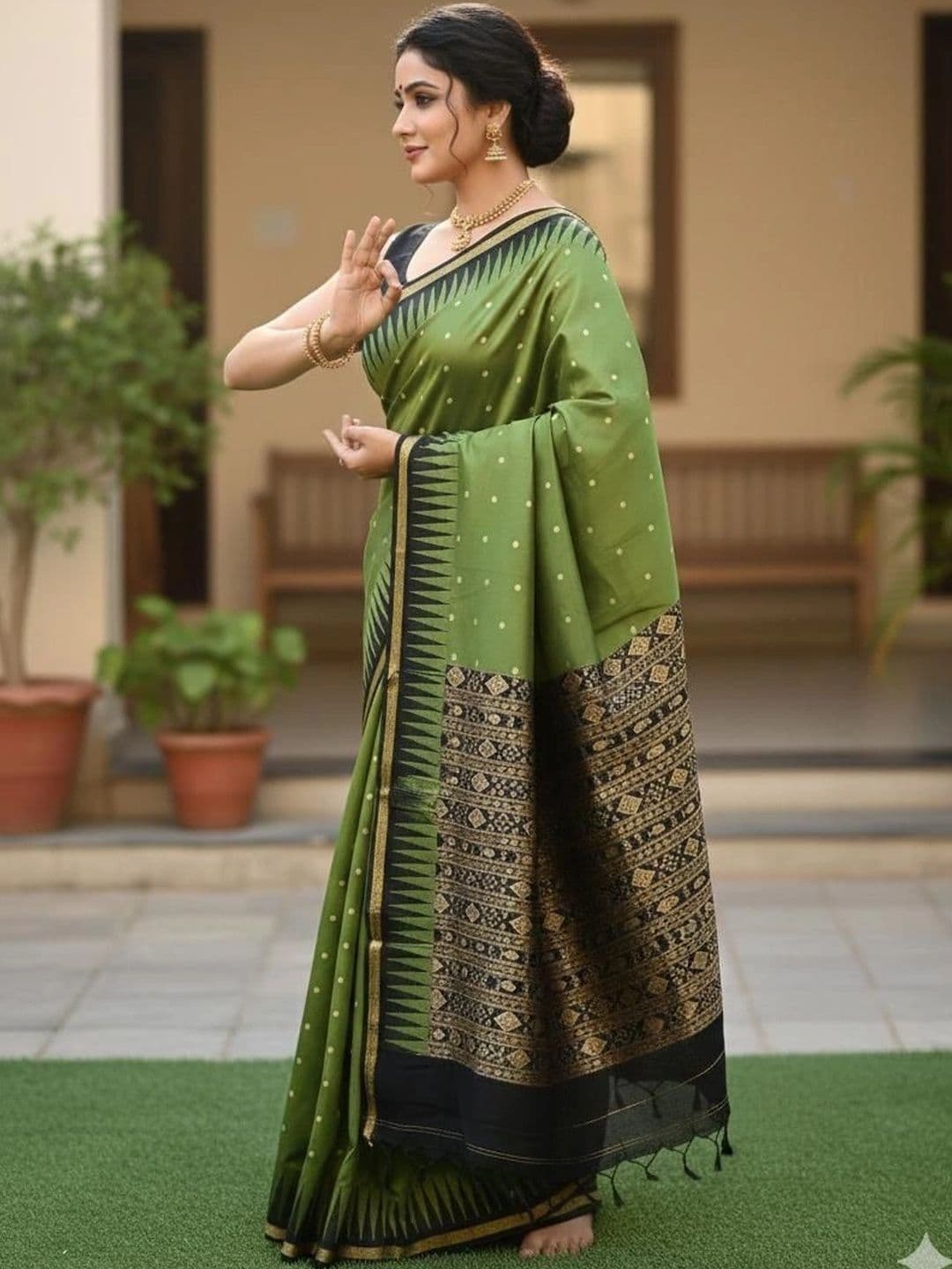 Silk Loomluxe Zari Art Silk Sambalpuri Saree thumbnail 7