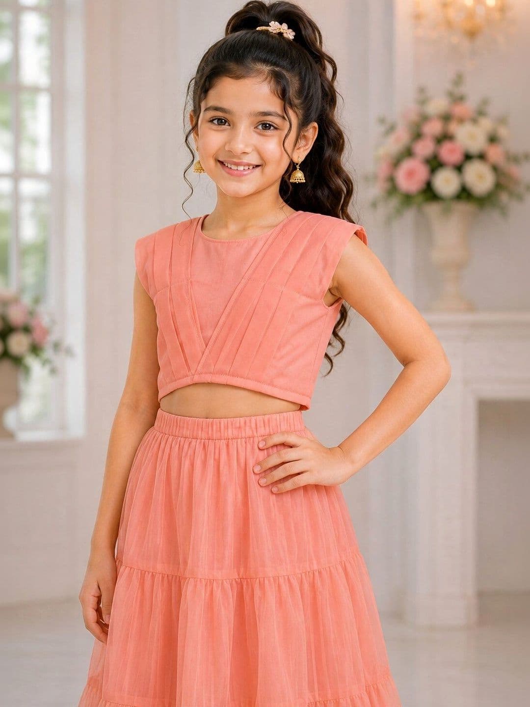 BAESD Girls Ready to Wear Lehenga & Blouse With Dupatta thumbnail 7