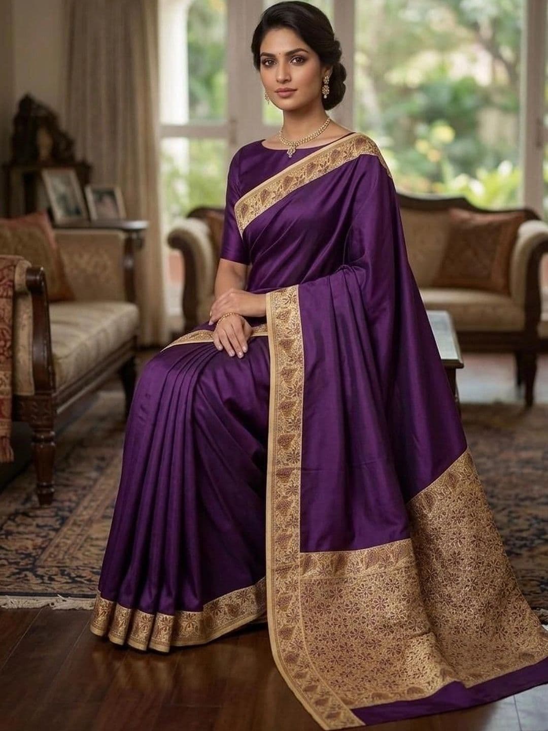 Silk Loomluxe Woven Design Zari Art Silk Banarasi Saree thumbnail 5