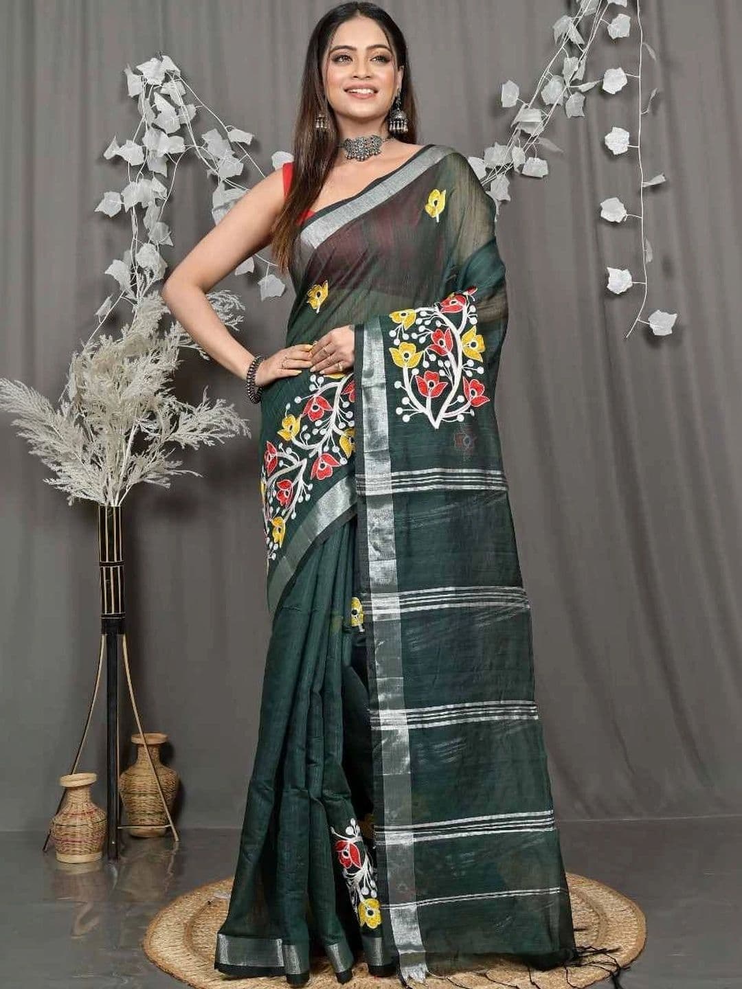 RoyBoni Pure Cotton Taant Saree - view 1