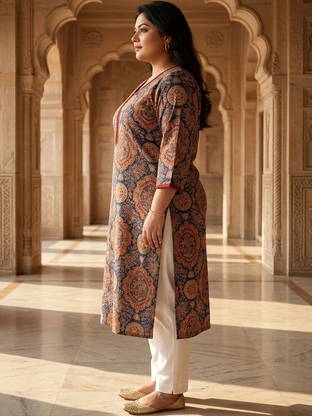 Sztori Women Ethnic Motifs Printed Indie Prints Kurta thumbnail 6